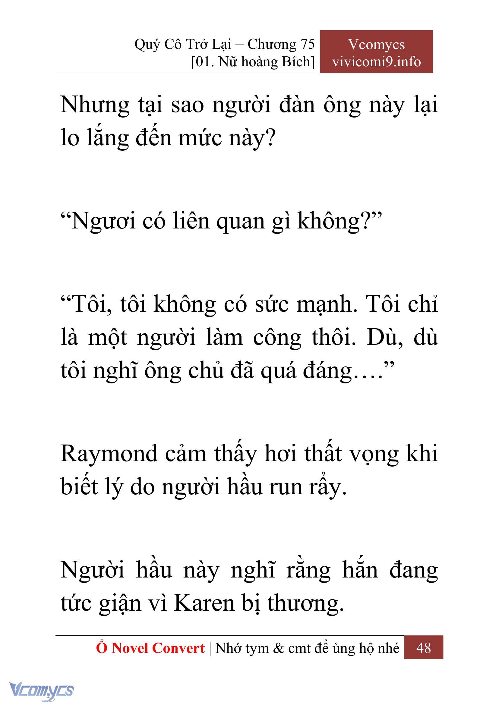 [Novel] Quý Cô Trở Lại Chap 75 - Trang 2