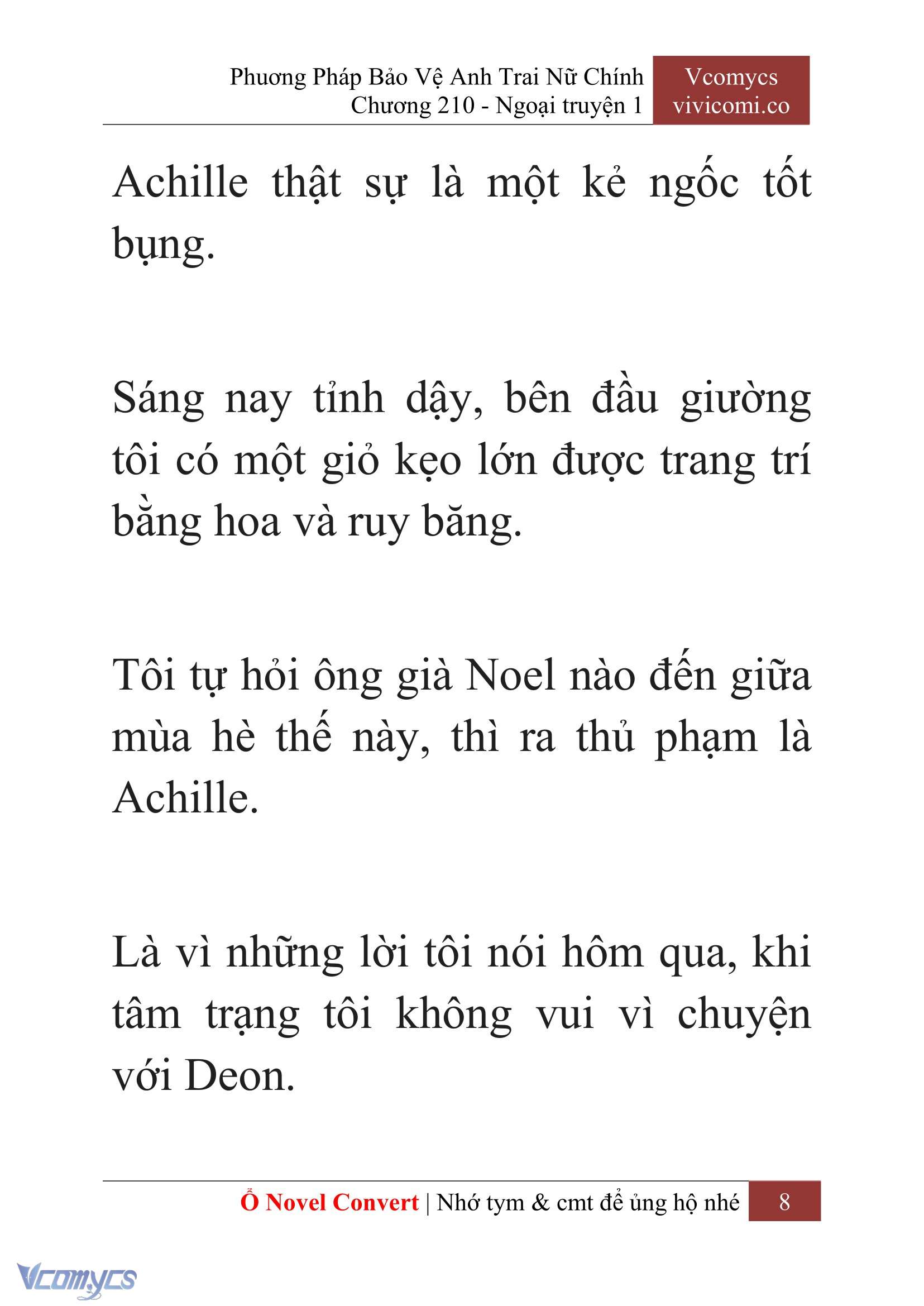 [Novel] Phương Pháp Bảo Vệ Anh Trai Nữ Chính Chap 210 - Trang 2