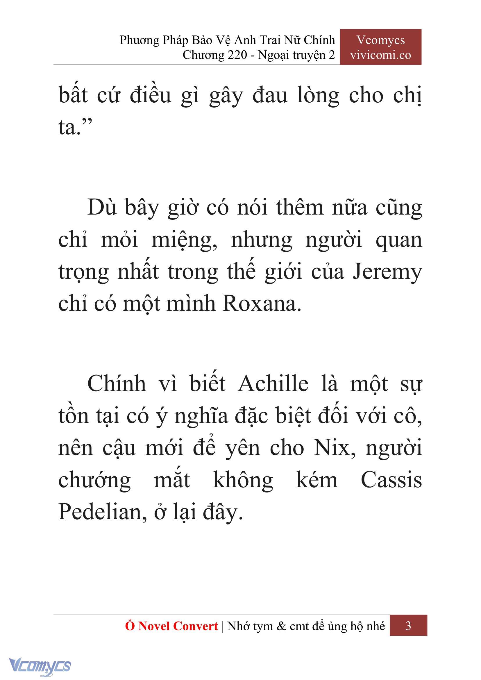 [Novel] Phương Pháp Bảo Vệ Anh Trai Nữ Chính Chap 220 - Trang 2