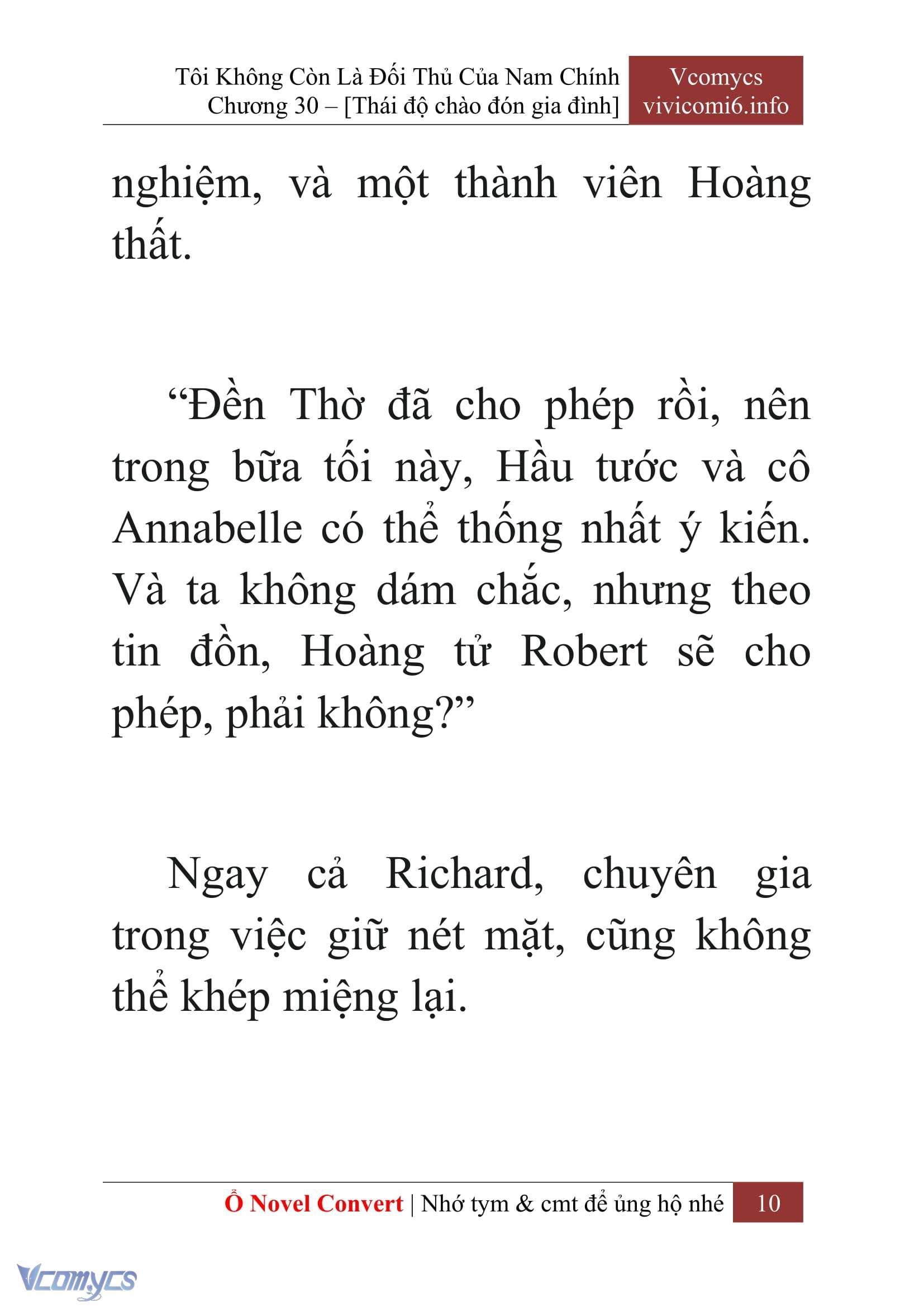 [Novel] Tôi Không Còn Là Đối Thủ Của Nam Chính Chap 30 - Trang 2