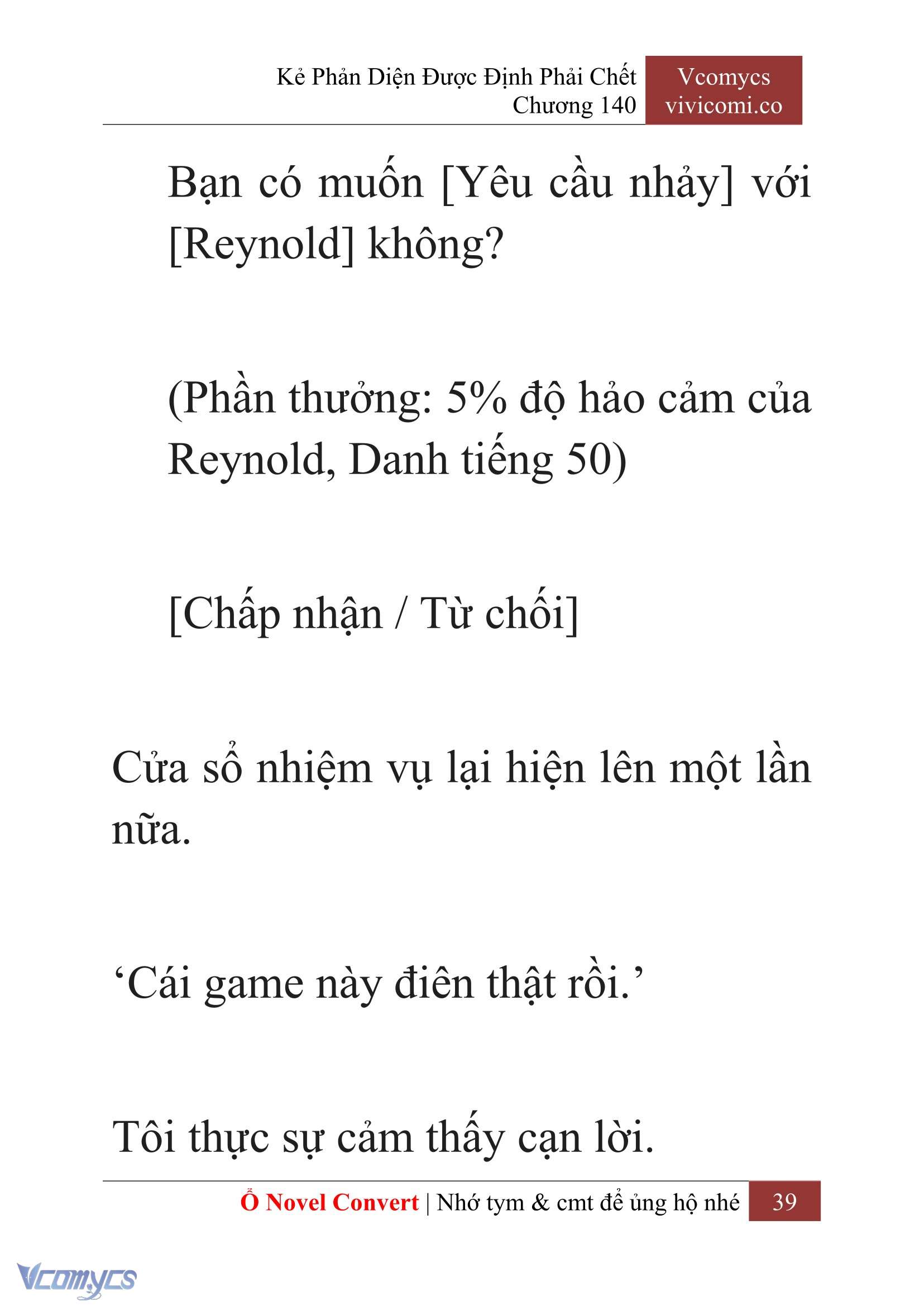 [Novel] Kẻ Phản Diện Được Định Phải Chết Chap 140 - Trang 2