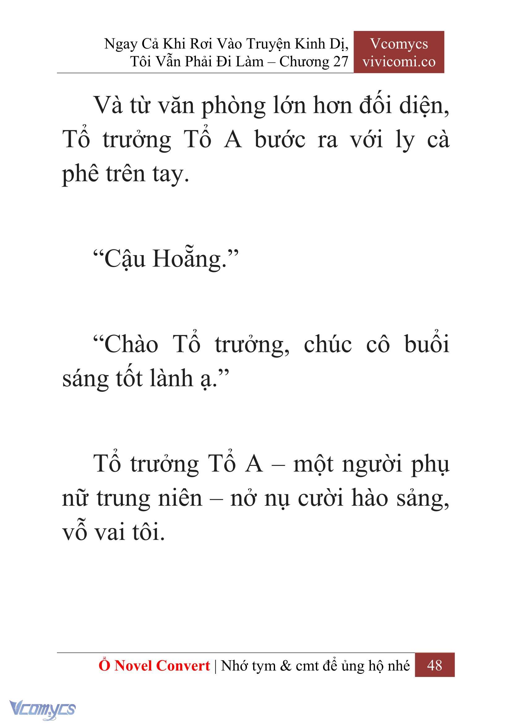 [Novel] Ngay Cả Khi Rơi Vào Truyện Kinh Dị, Tôi Vẫn Phải Đi Làm Chap 27 - Trang 2