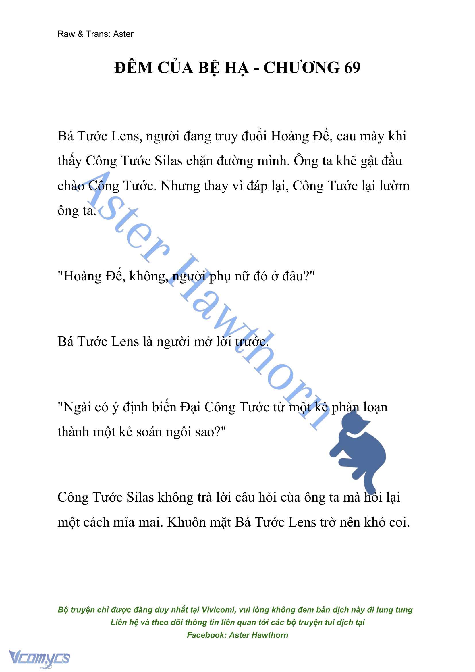 [NOVEL] Đêm Của Bệ Hạ Chap 69 - Next Chap 70