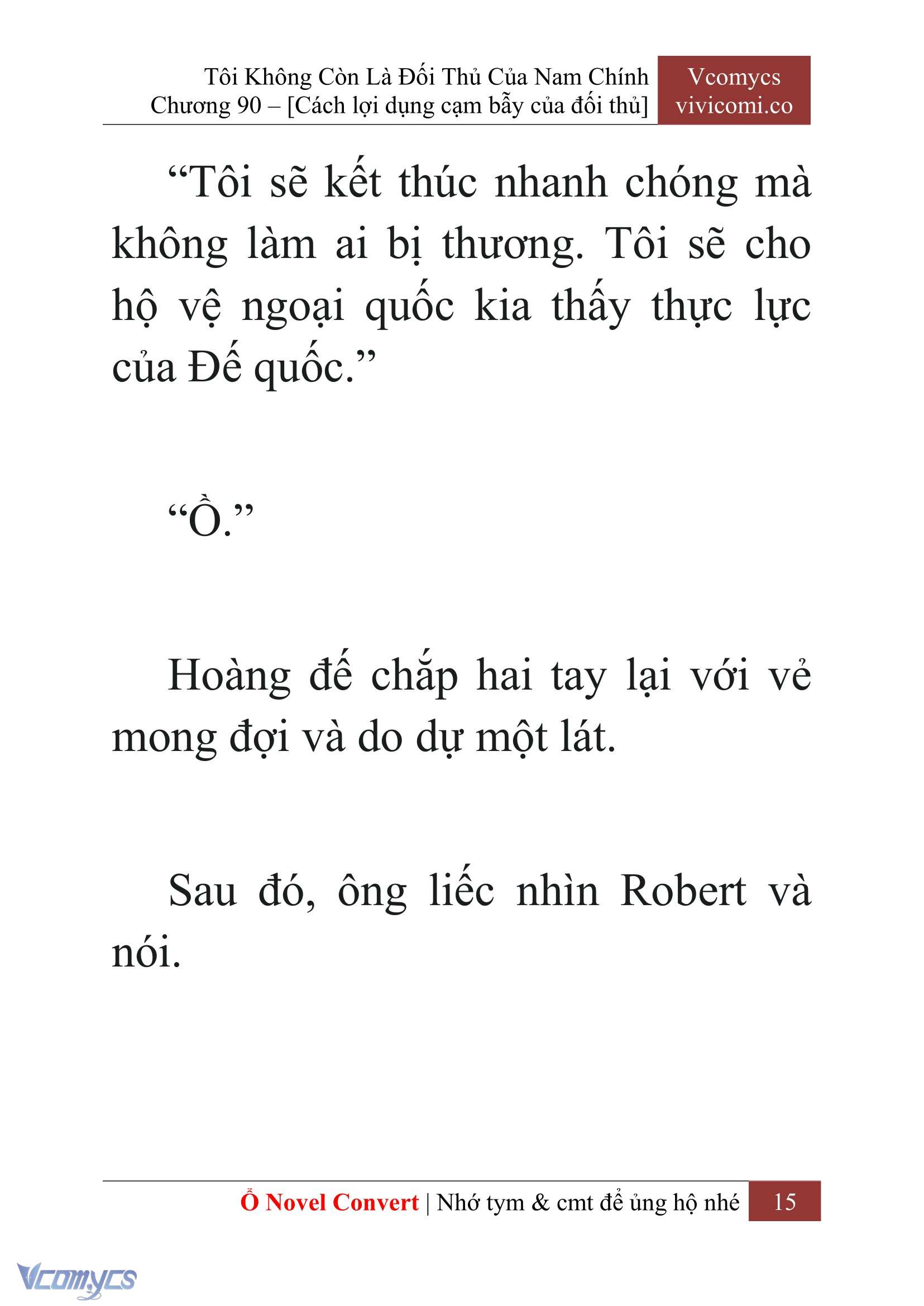 [Novel] Tôi Không Còn Là Đối Thủ Của Nam Chính Chap 90 - Trang 2