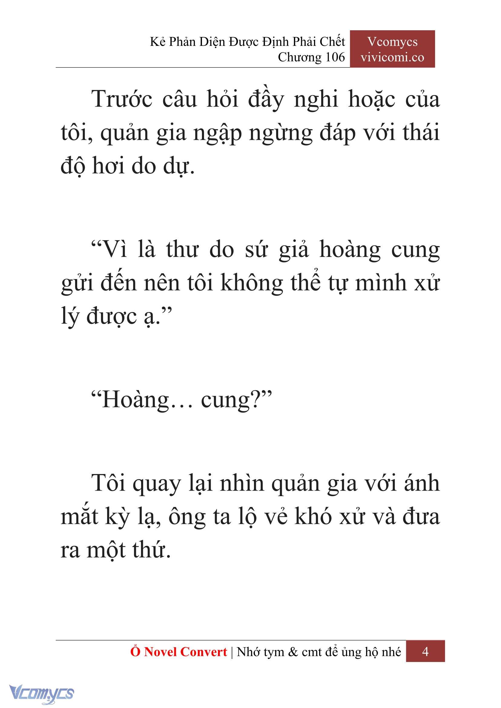 [Novel] Kẻ Phản Diện Được Định Phải Chết Chap 106 - Next Chap 107