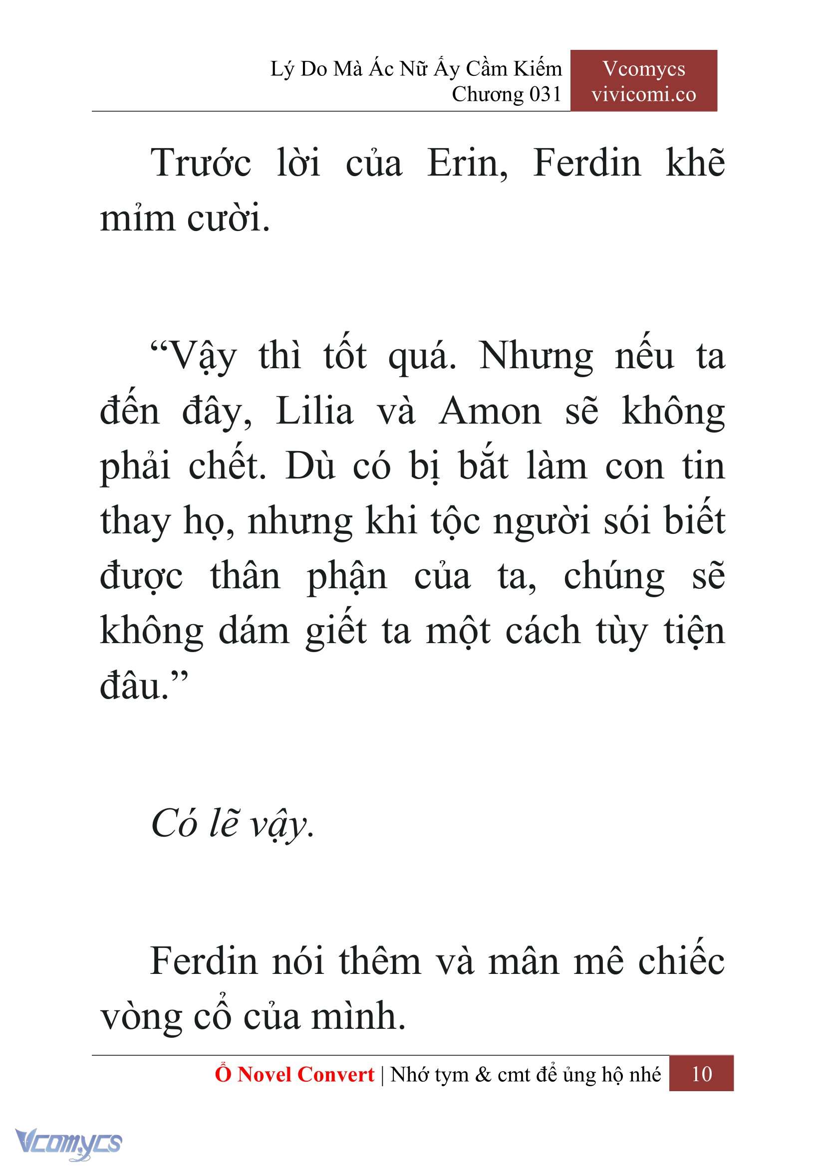 [Novel] Lý Do Mà Ác Nữ Ấy Cầm Kiếm Chap 31 - Next Chap 32