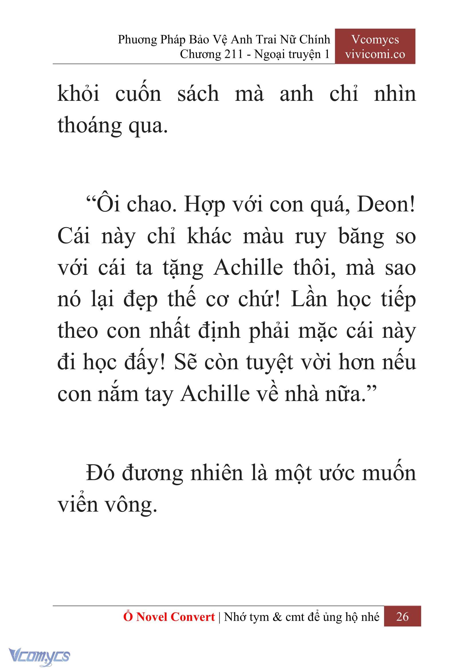 [Novel] Phương Pháp Bảo Vệ Anh Trai Nữ Chính Chap 211 - Trang 2