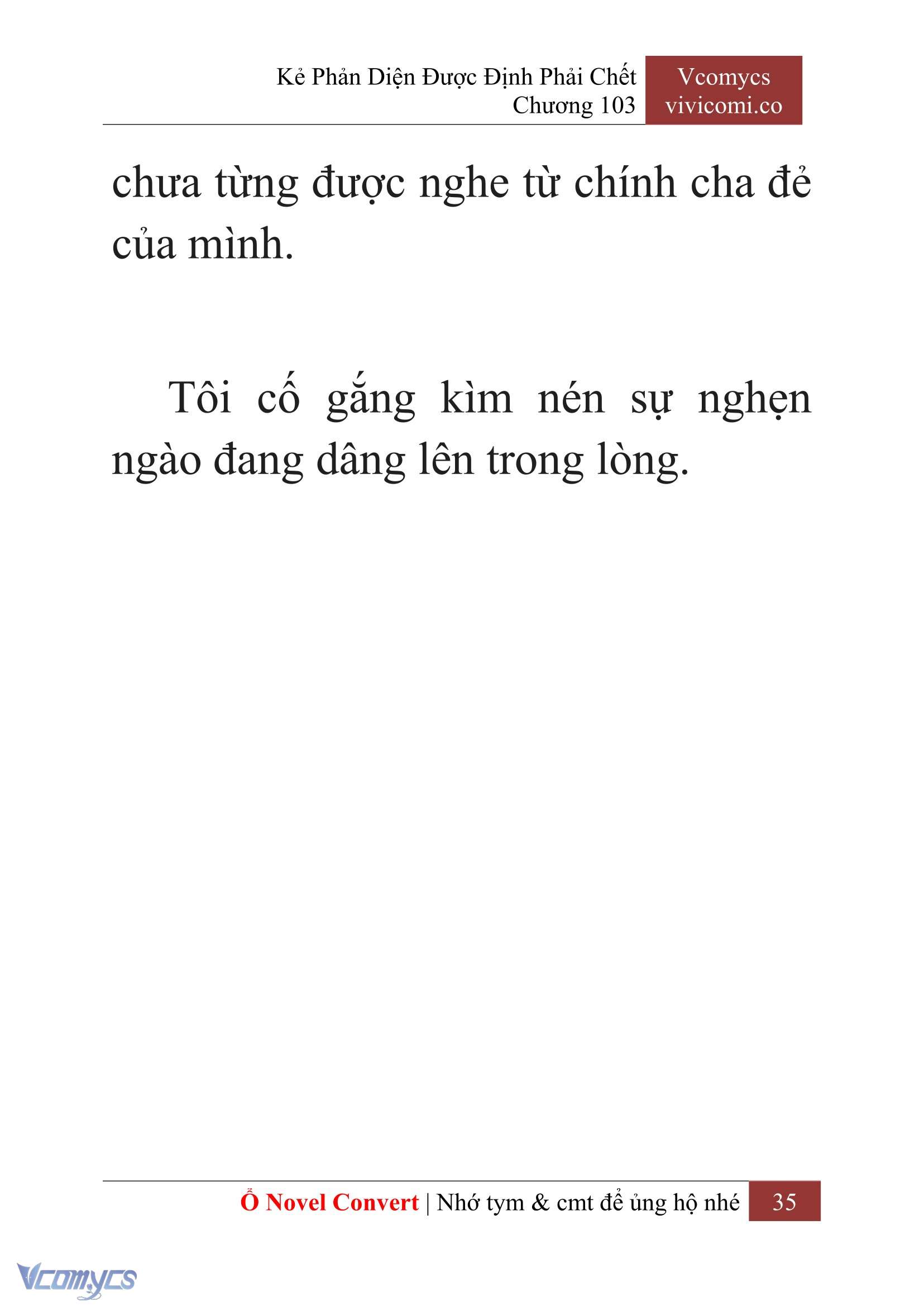 [Novel] Kẻ Phản Diện Được Định Phải Chết Chap 103 - Next Chap 104