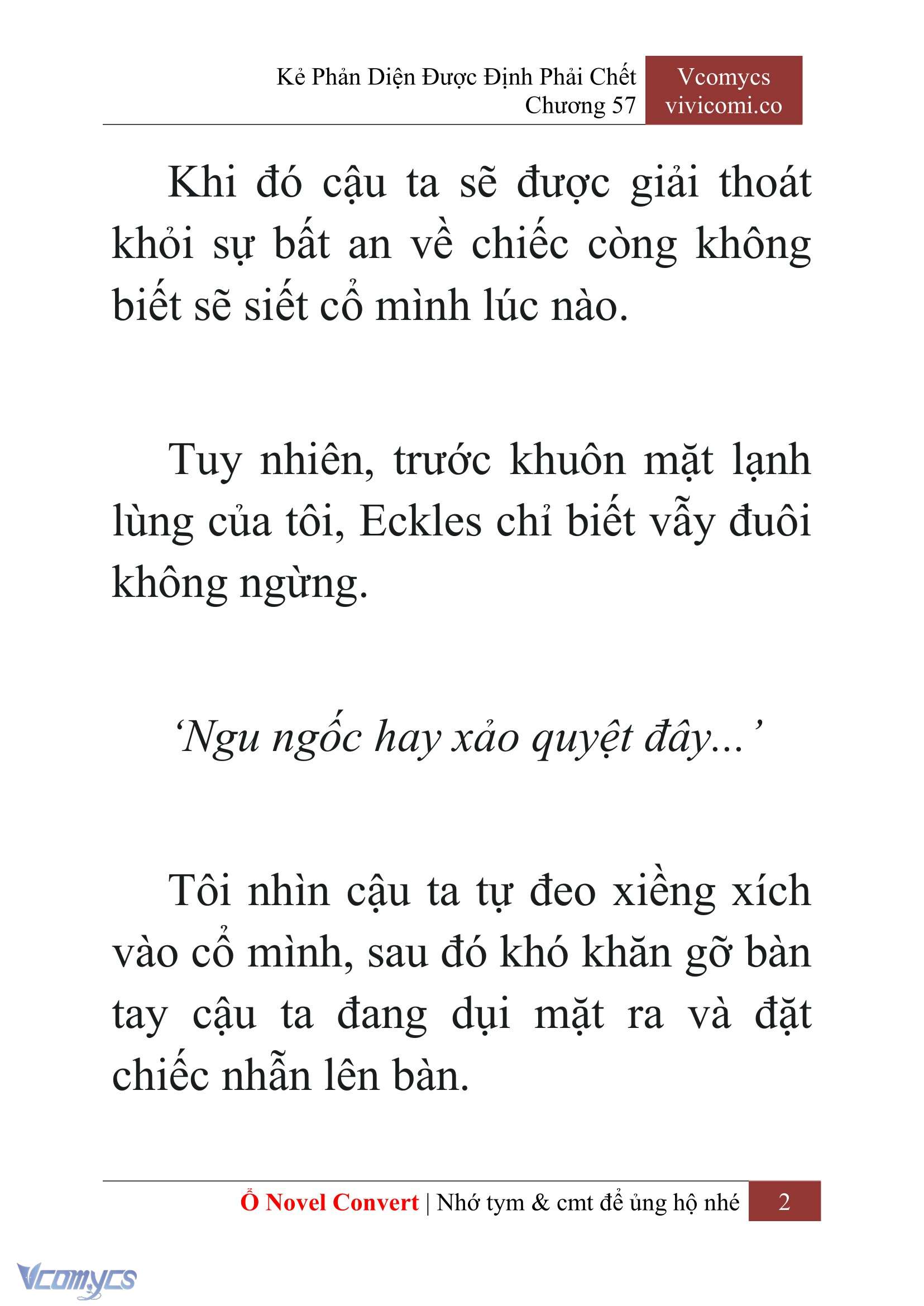 [Novel] Kẻ Phản Diện Được Định Phải Chết Chap 57 - Next Chap 58