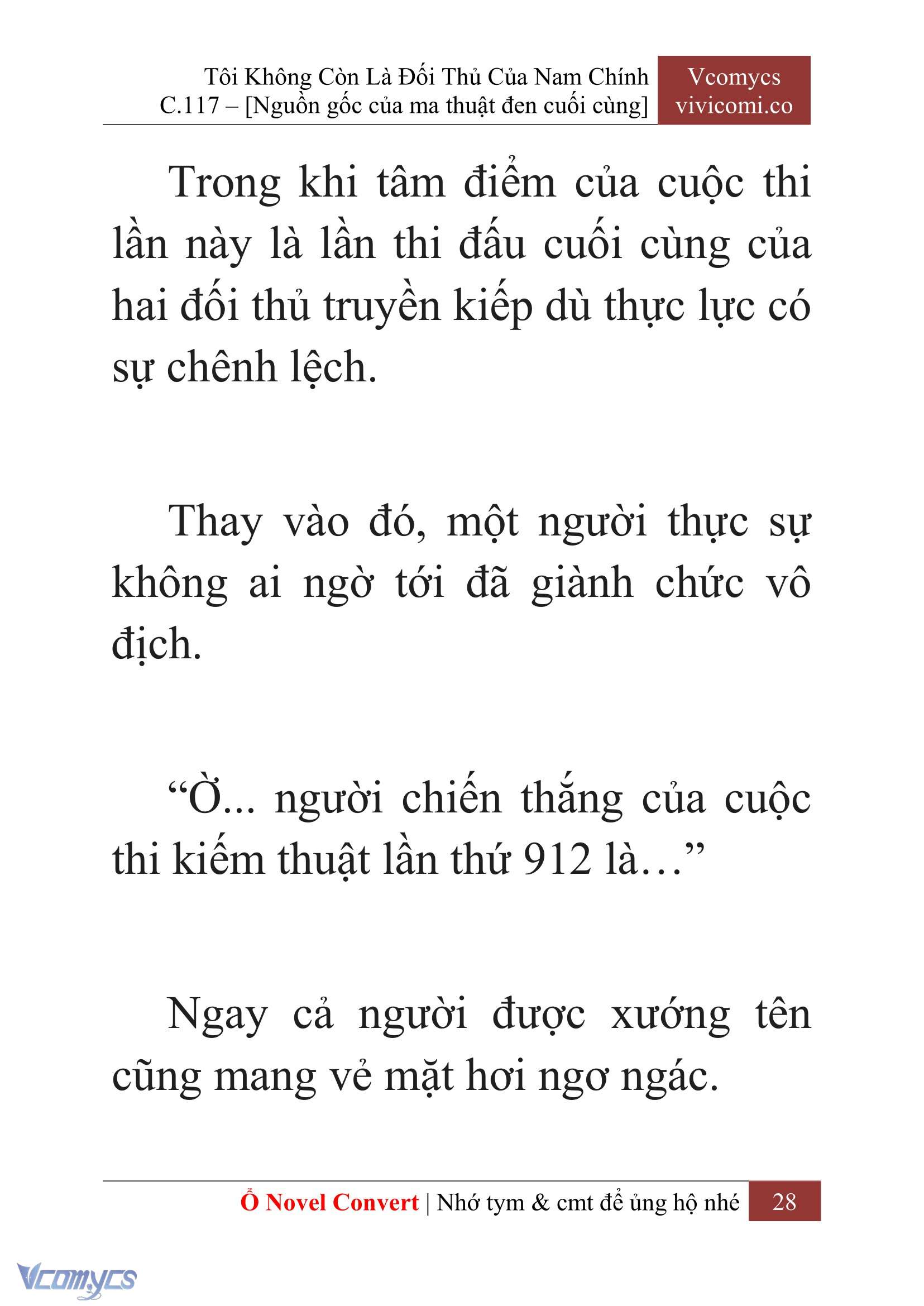 [Novel] Tôi Không Còn Là Đối Thủ Của Nam Chính Chap 117 - Trang 2