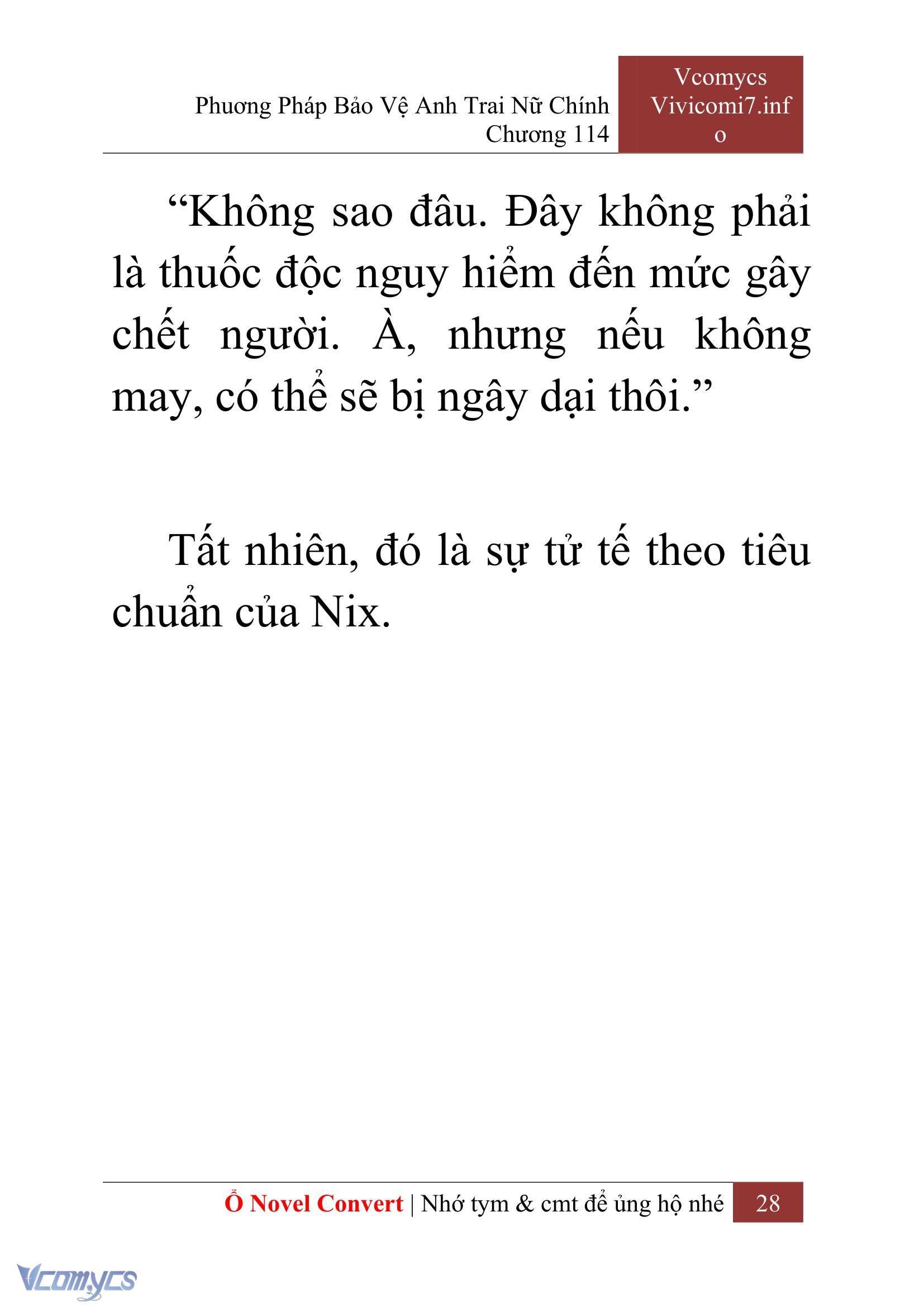 [Novel] Phương Pháp Bảo Vệ Anh Trai Nữ Chính Chap 114 - Trang 2