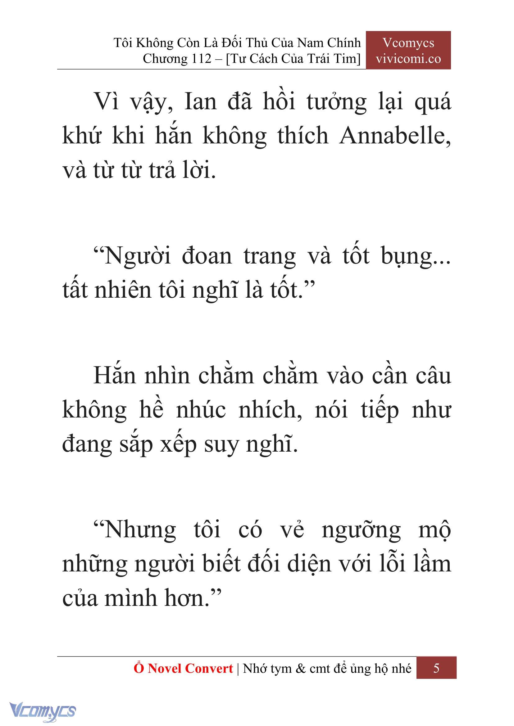 [Novel] Tôi Không Còn Là Đối Thủ Của Nam Chính Chap 112 - Trang 2