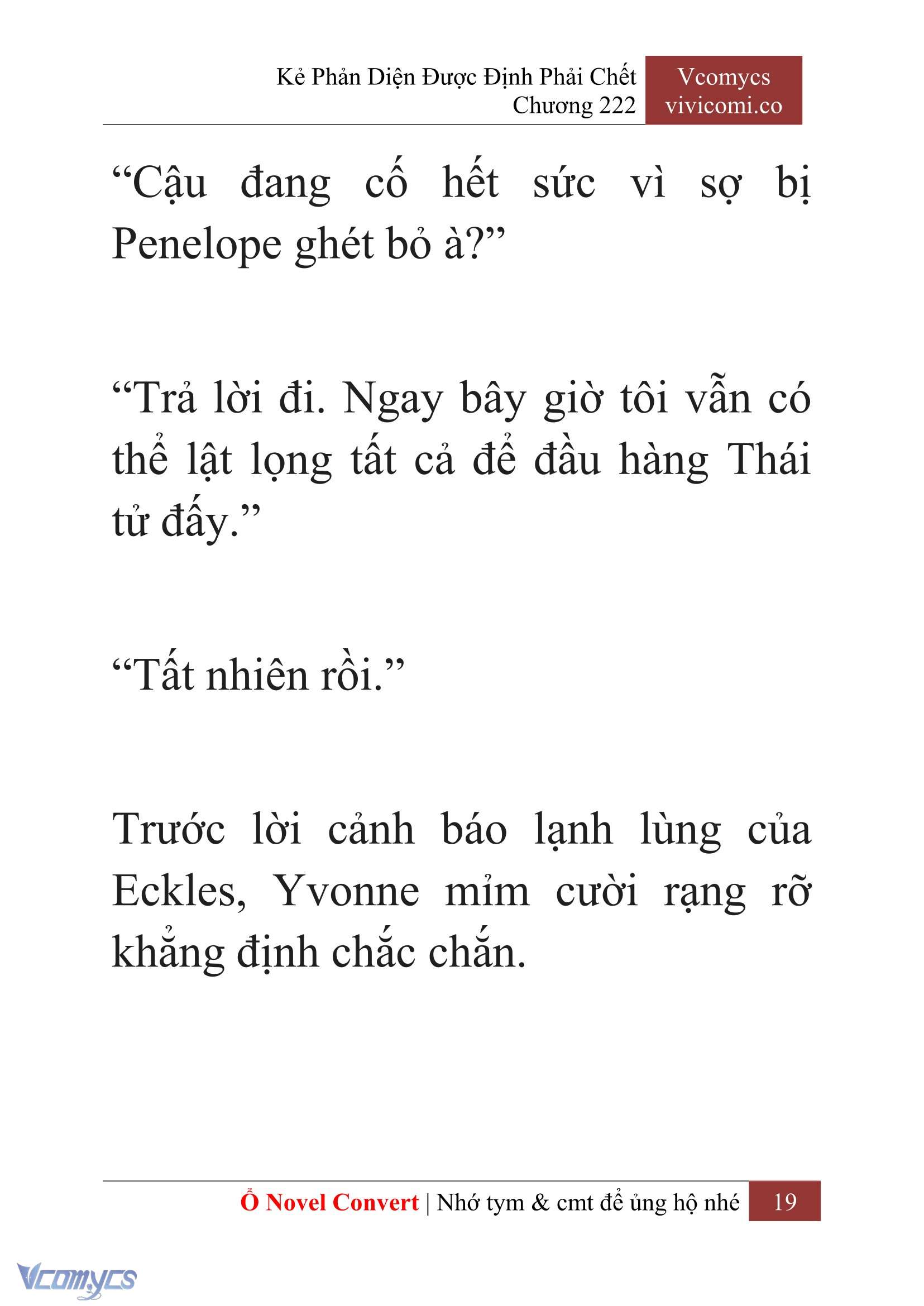 [Novel] Kẻ Phản Diện Được Định Phải Chết Chap 222 - Trang 2