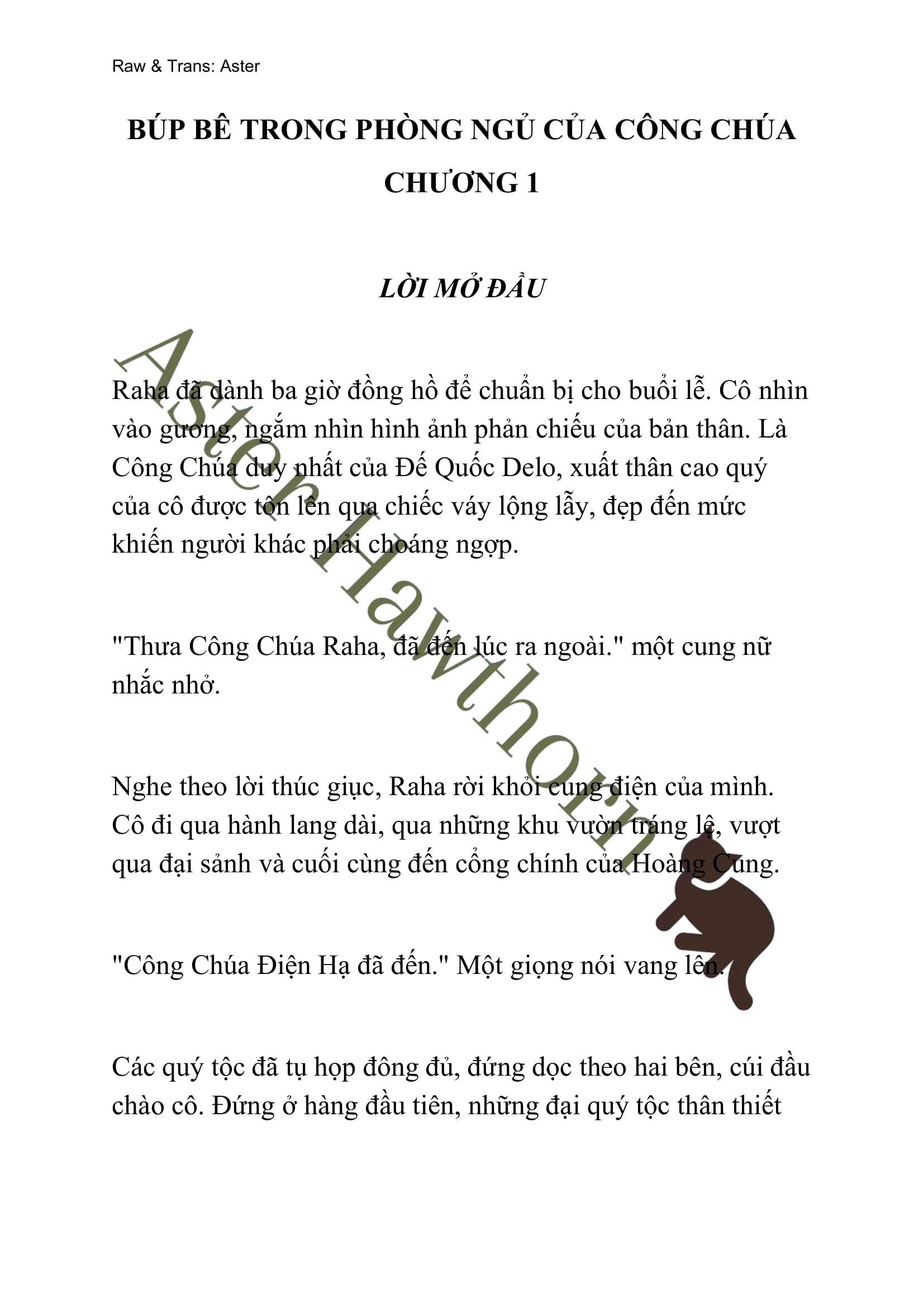 [NOVEL] Búp Bê Trong Phòng Ngủ Của Công Chúa Chap 1 - Trang 2
