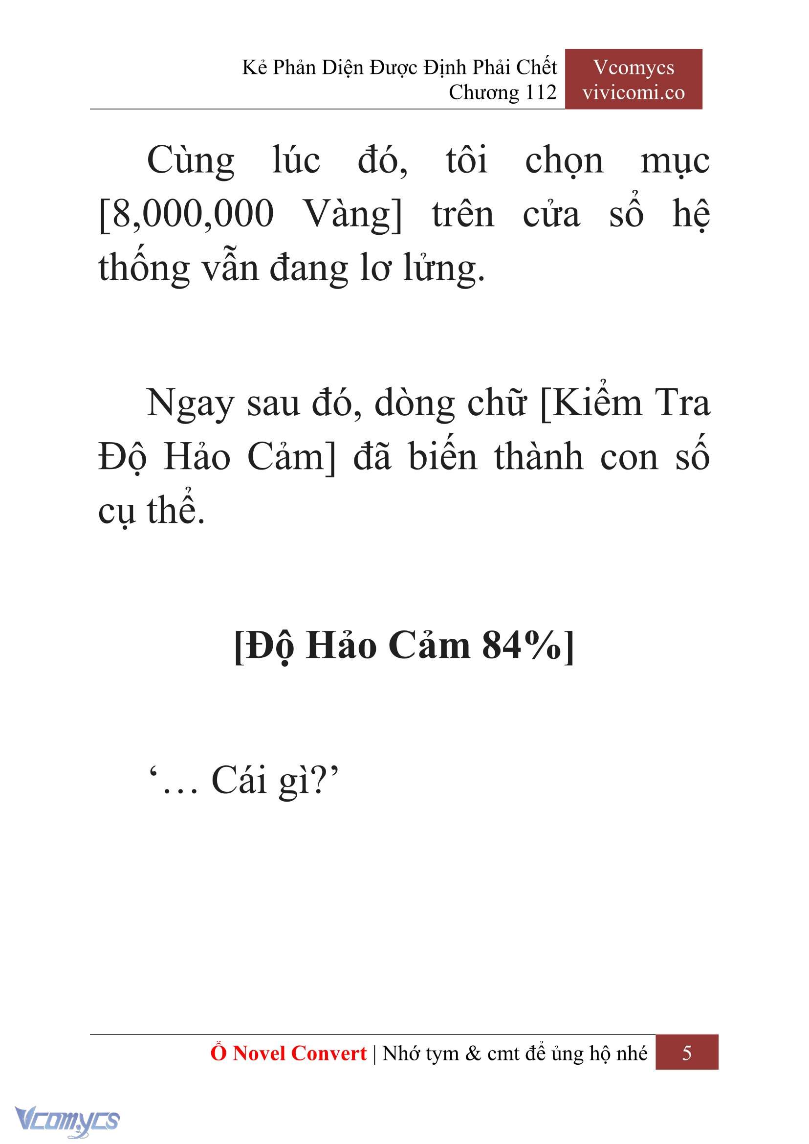 [Novel] Kẻ Phản Diện Được Định Phải Chết Chap 112 - Trang 2