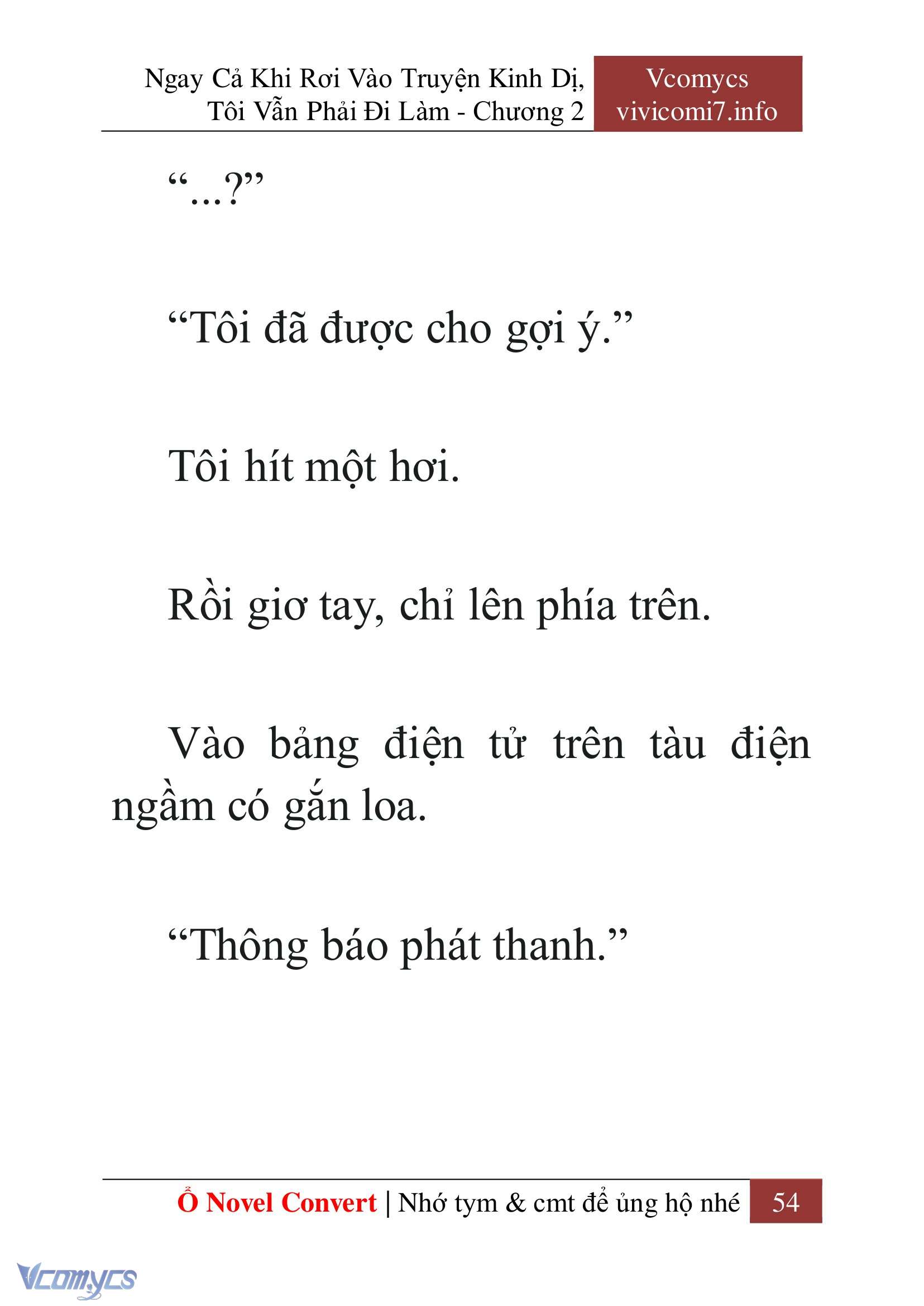 [Novel] Ngay Cả Khi Rơi Vào Truyện Kinh Dị, Tôi Vẫn Phải Đi Làm Chap 2 - Trang 2