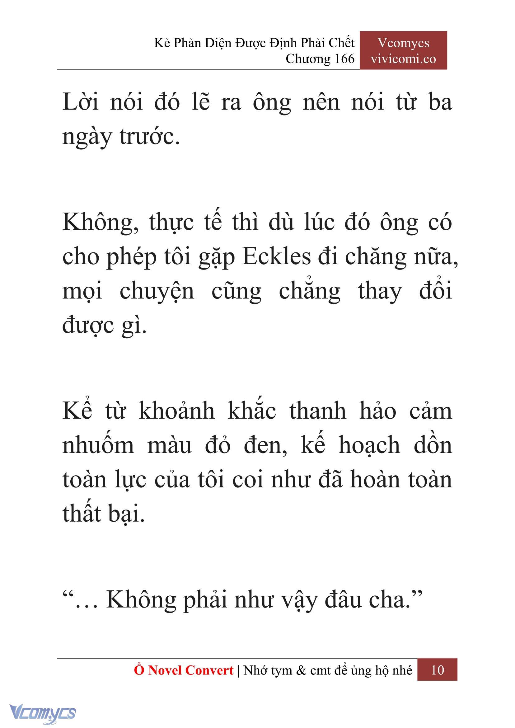 [Novel] Kẻ Phản Diện Được Định Phải Chết Chap 166 - Trang 2