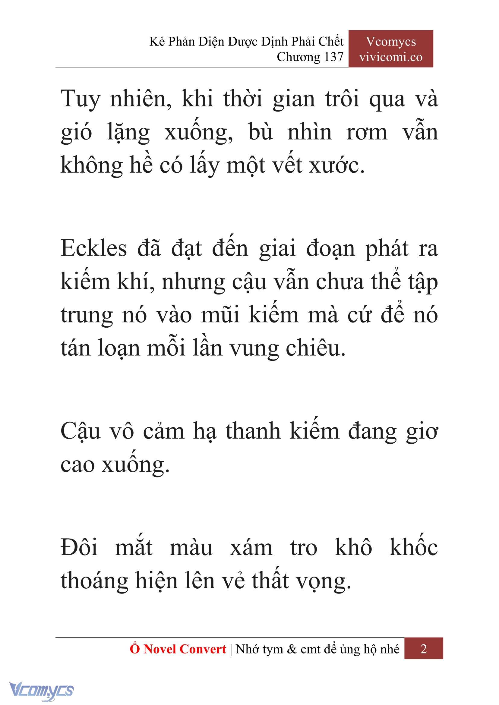 [Novel] Kẻ Phản Diện Được Định Phải Chết Chap 137 - Trang 2