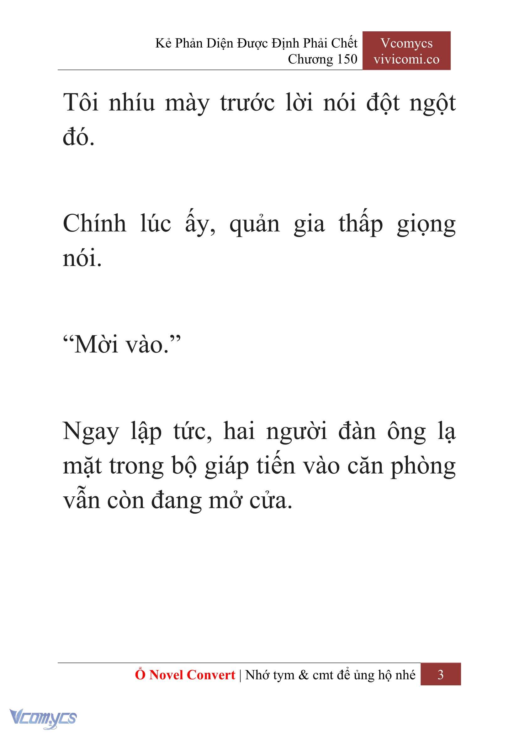 [Novel] Kẻ Phản Diện Được Định Phải Chết Chap 150 - Trang 2