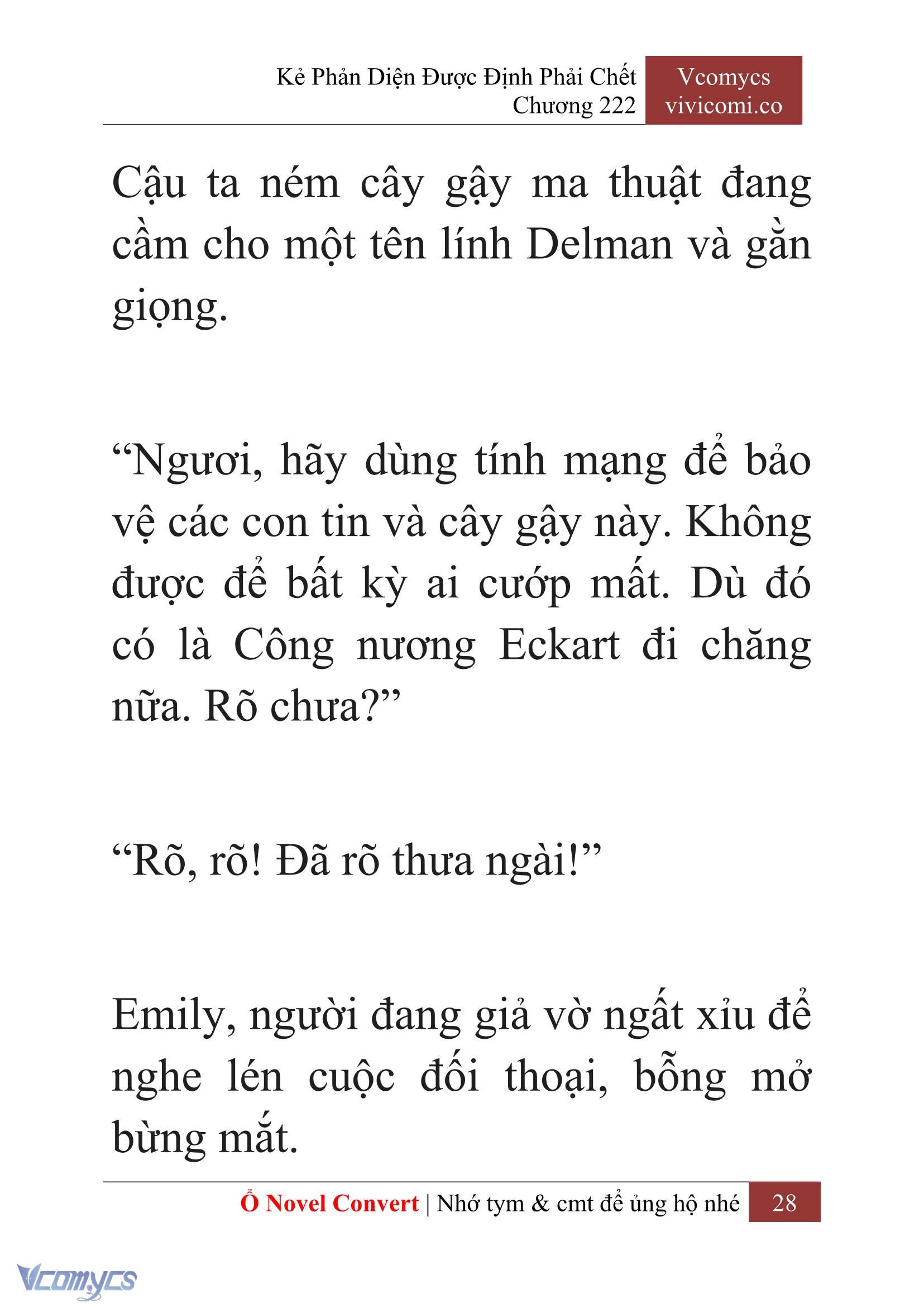 [Novel] Kẻ Phản Diện Được Định Phải Chết Chap 222 - Trang 2