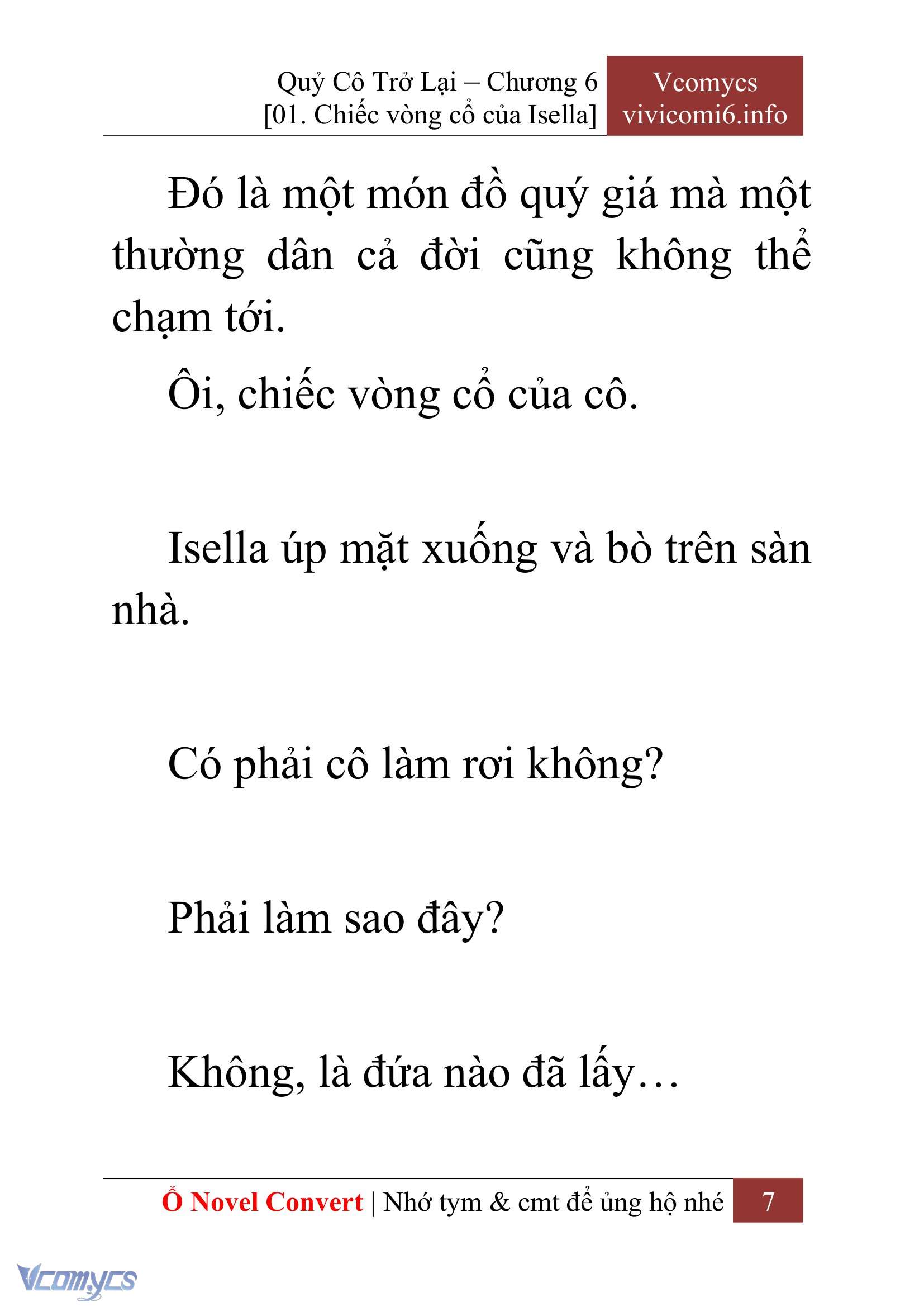 [Novel] Quý Cô Trở Lại Chap 6 - Trang 2