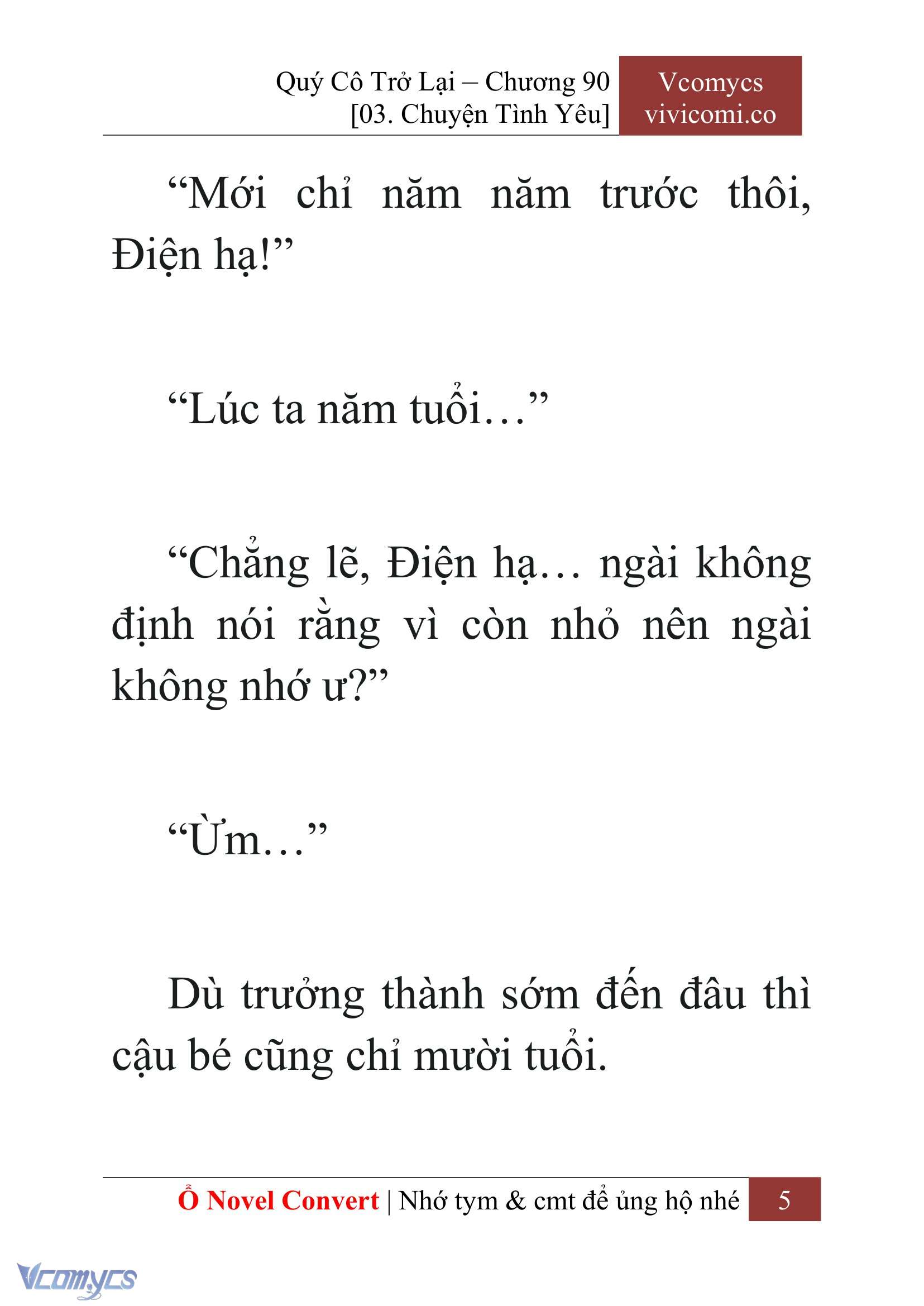 [Novel] Quý Cô Trở Lại Chap 90 - Trang 2