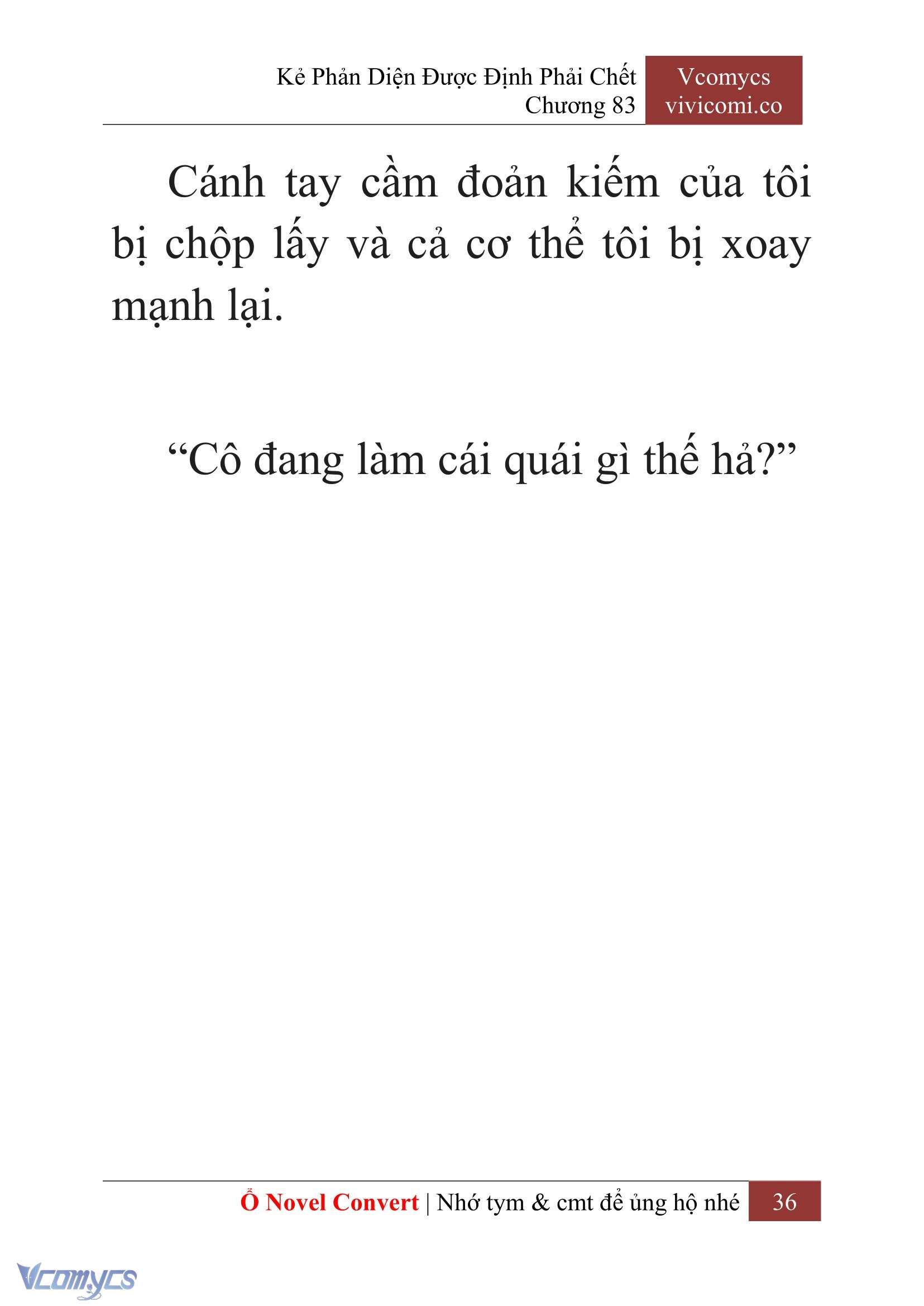 [Novel] Kẻ Phản Diện Được Định Phải Chết Chap 83 - Trang 2