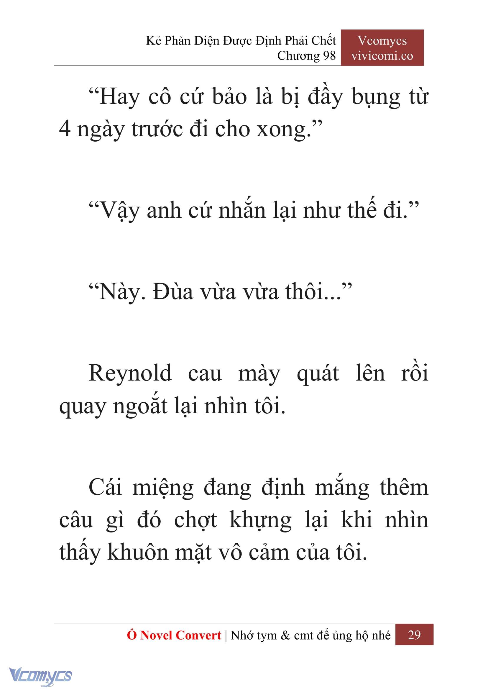 [Novel] Kẻ Phản Diện Được Định Phải Chết Chap 98 - Next Chap 99