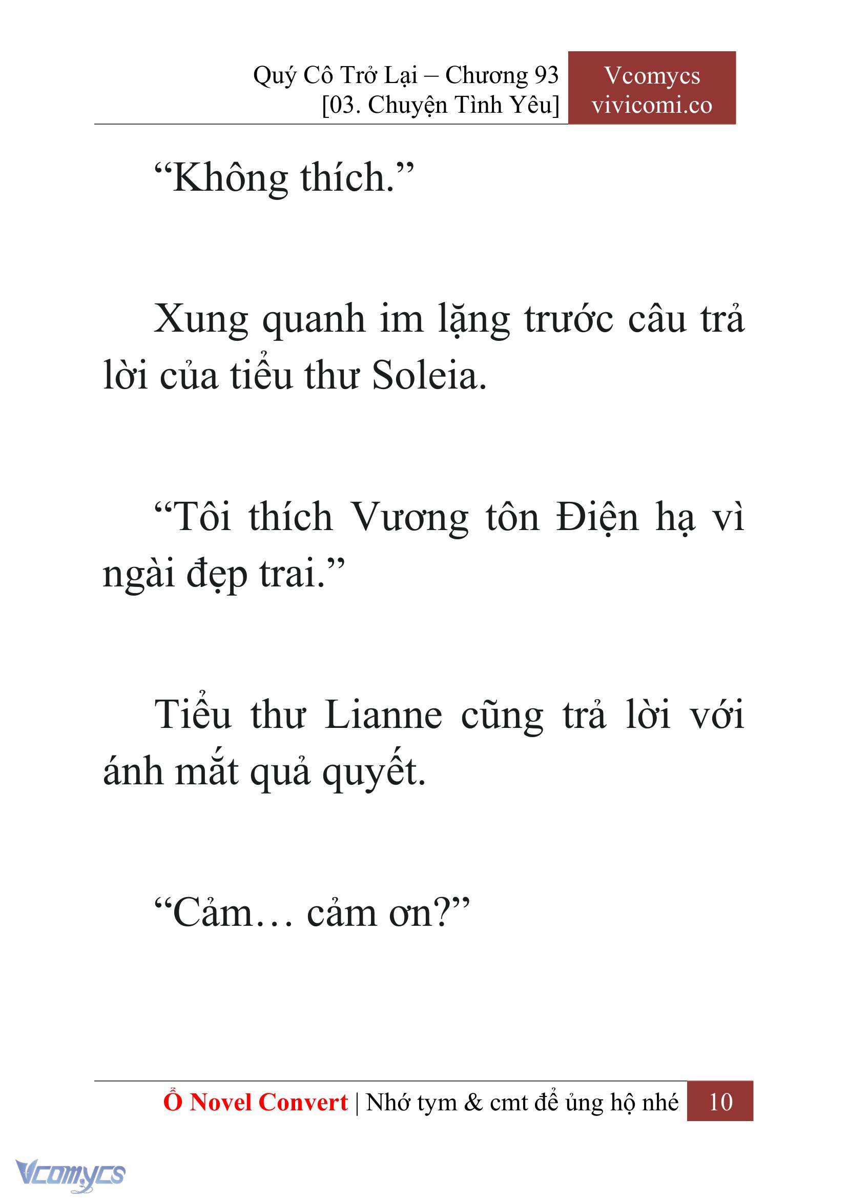 [Novel] Quý Cô Trở Lại Chap 93 - Trang 2