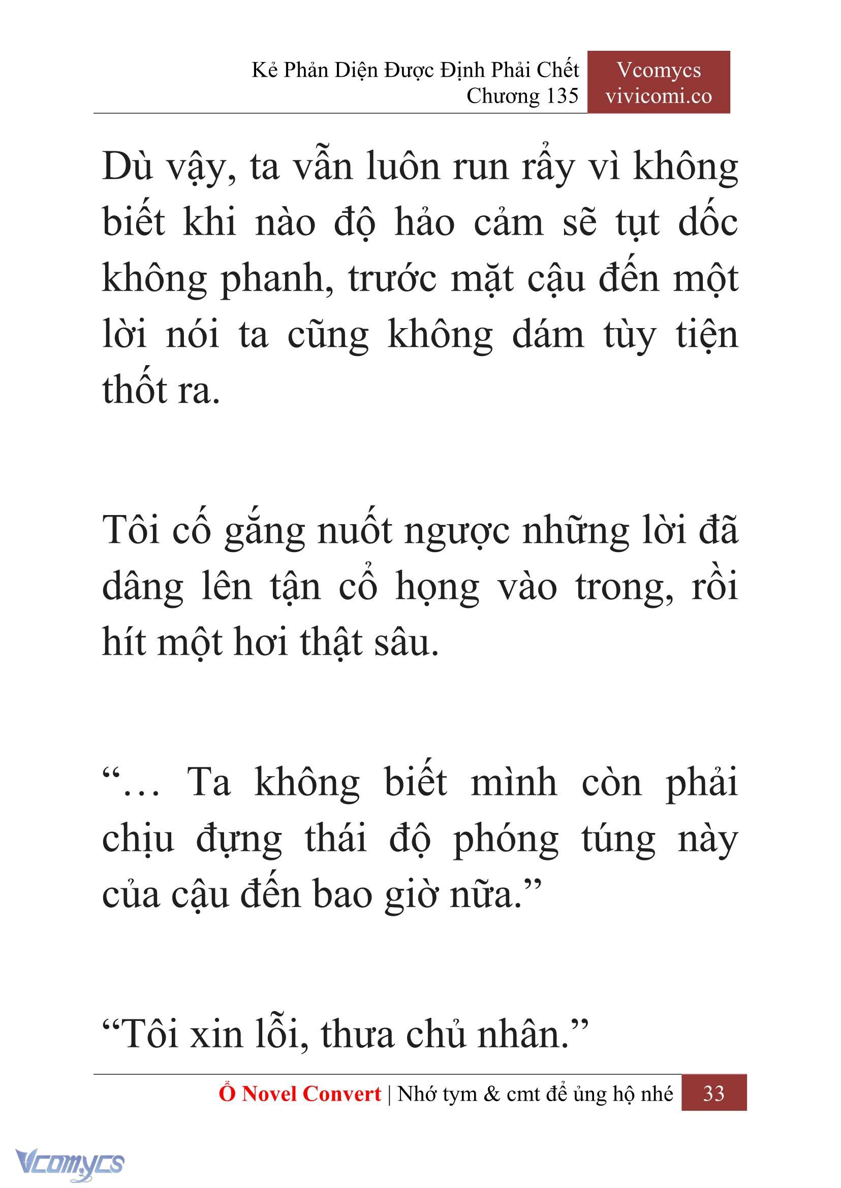 [Novel] Kẻ Phản Diện Được Định Phải Chết Chap 135 - Trang 2