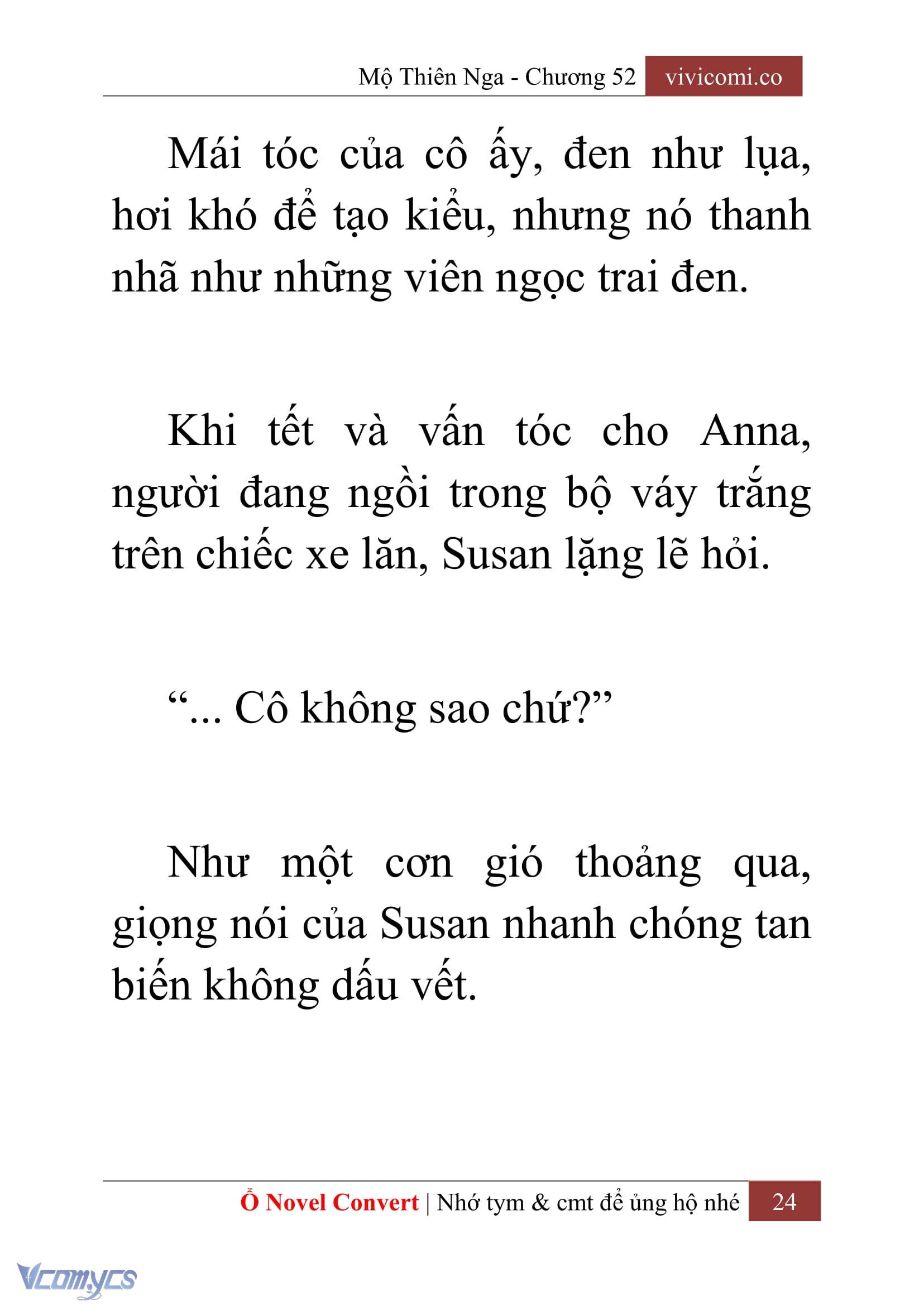[Novel] Mộ Thiên Nga Chap 52 - Trang 2