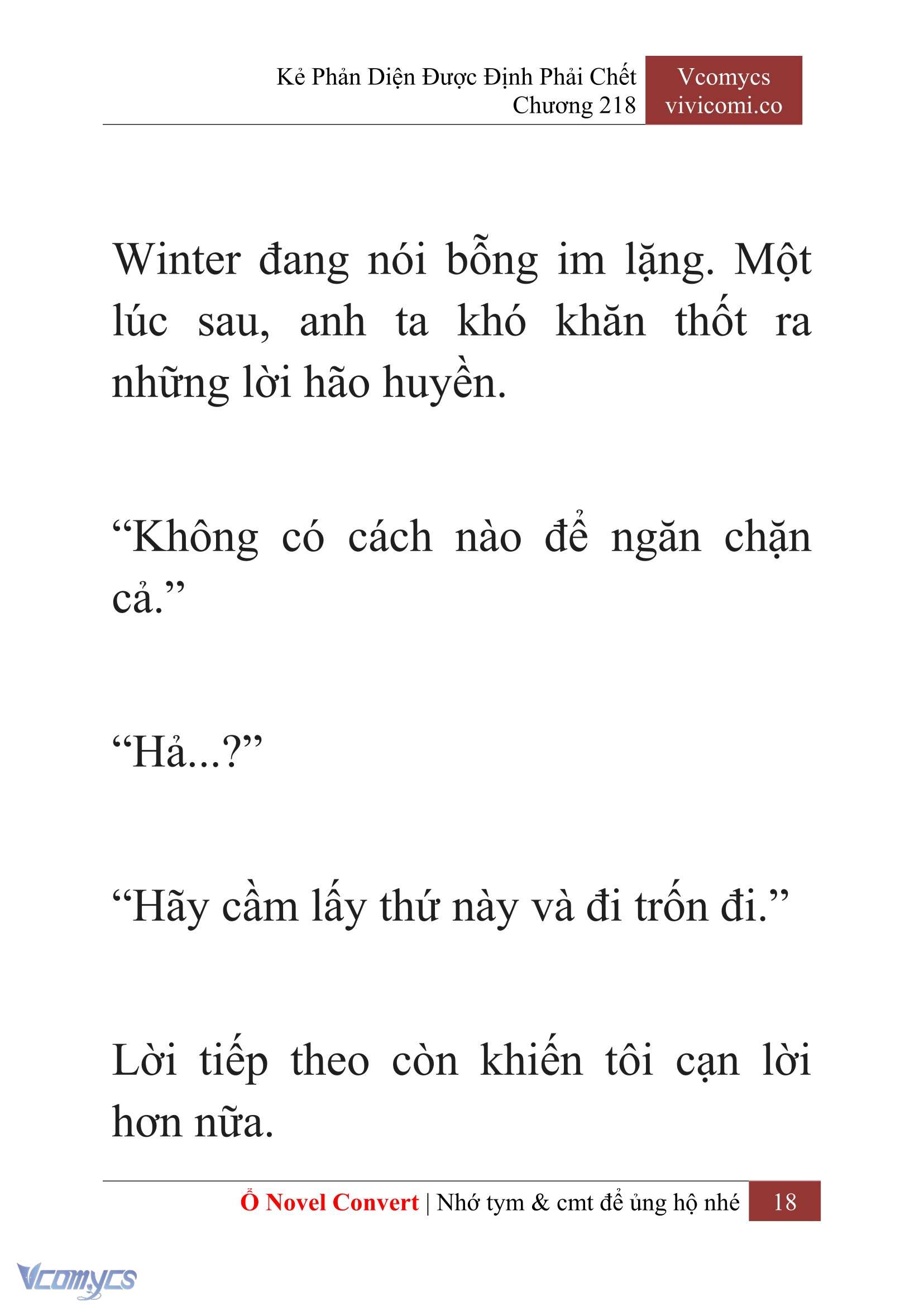 [Novel] Kẻ Phản Diện Được Định Phải Chết Chap 218 - Next Chap 219