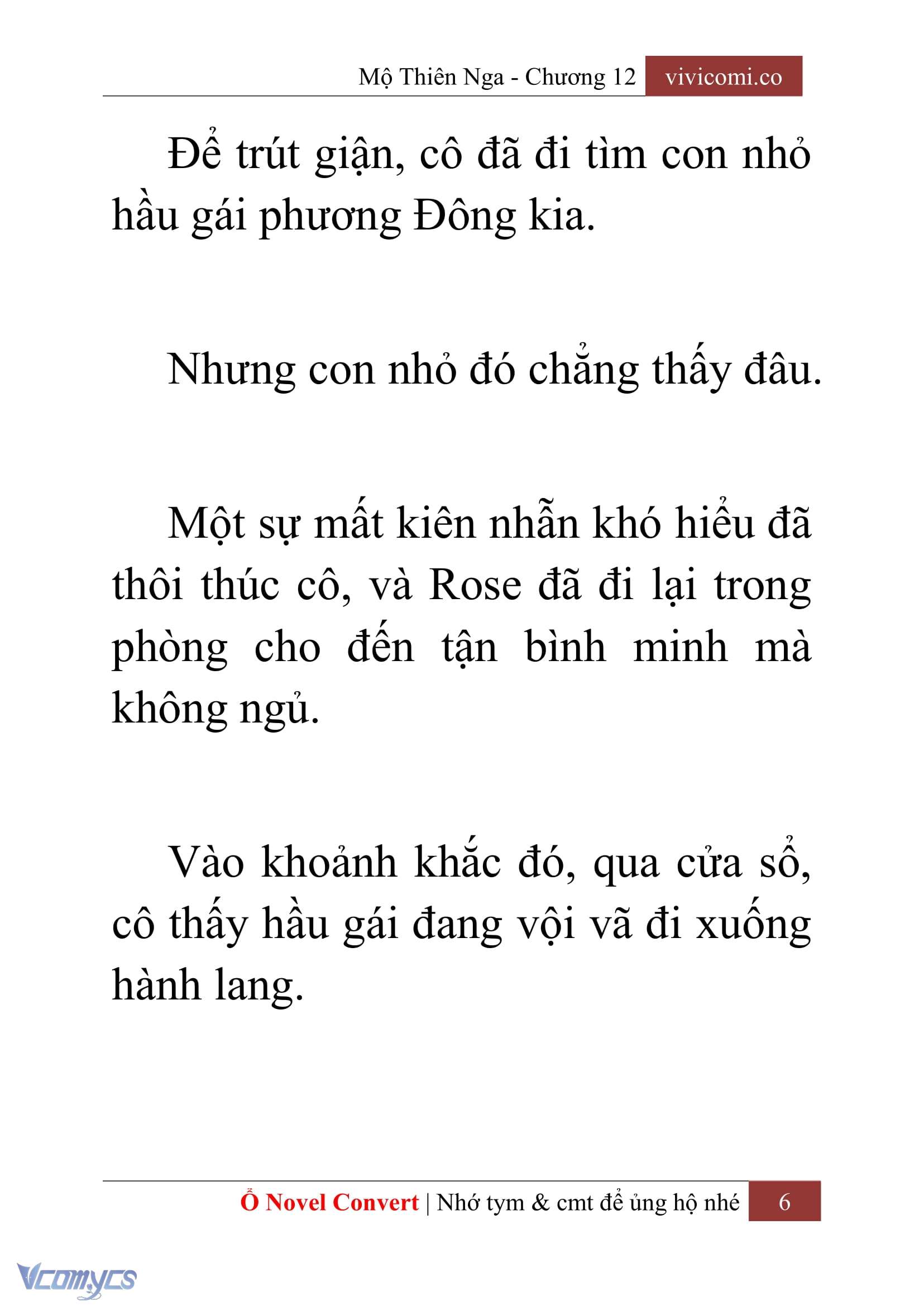 [Novel] Mộ Thiên Nga Chap 12 - Trang 2