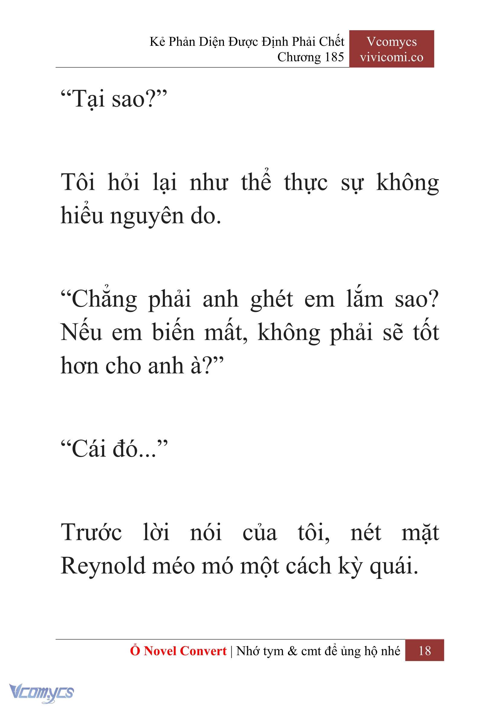 [Novel] Kẻ Phản Diện Được Định Phải Chết Chap 185 - Trang 2