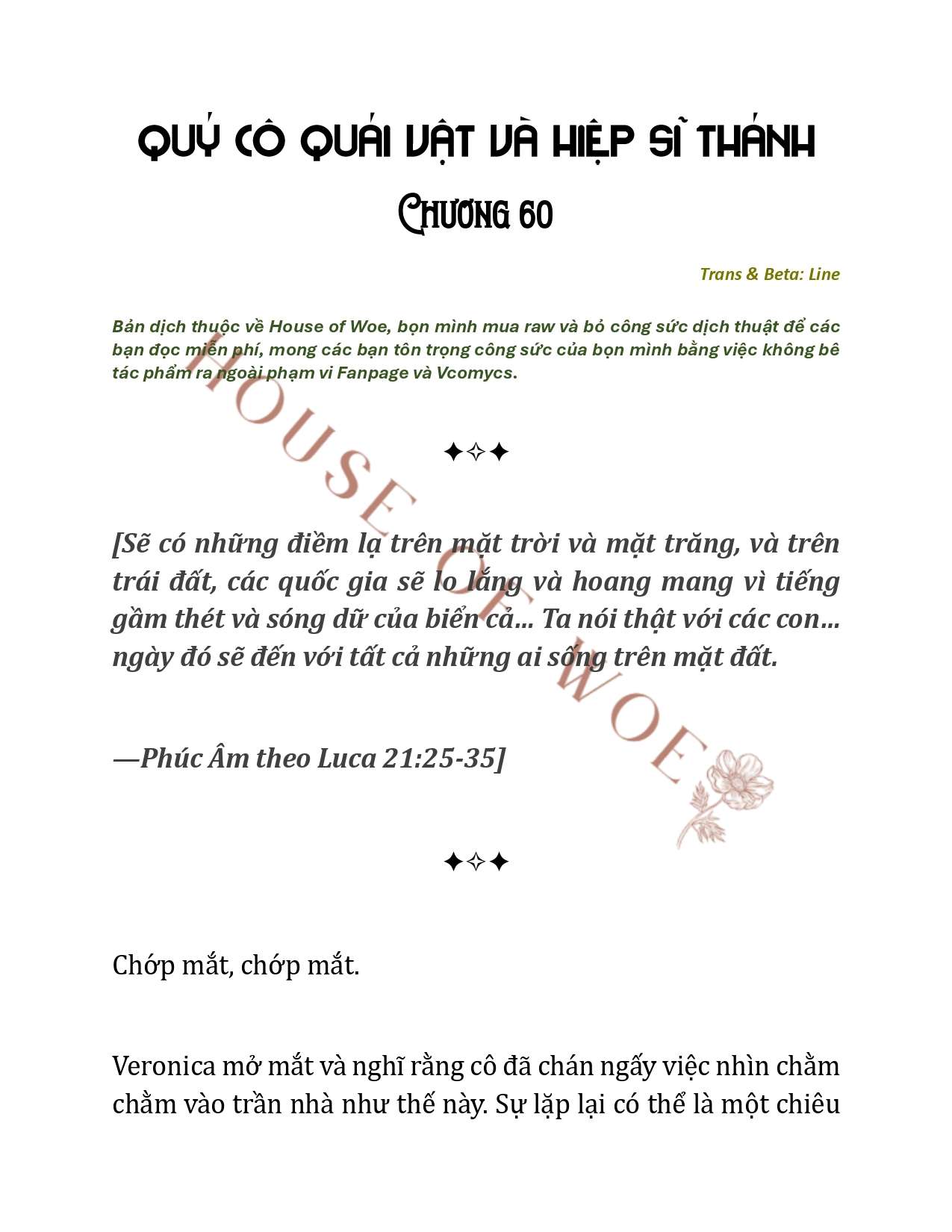 [NOVEL] QUÝ CÔ QUÁI VẬT VÀ HIỆP SĨ THÁNH Chap 60 - Trang 2