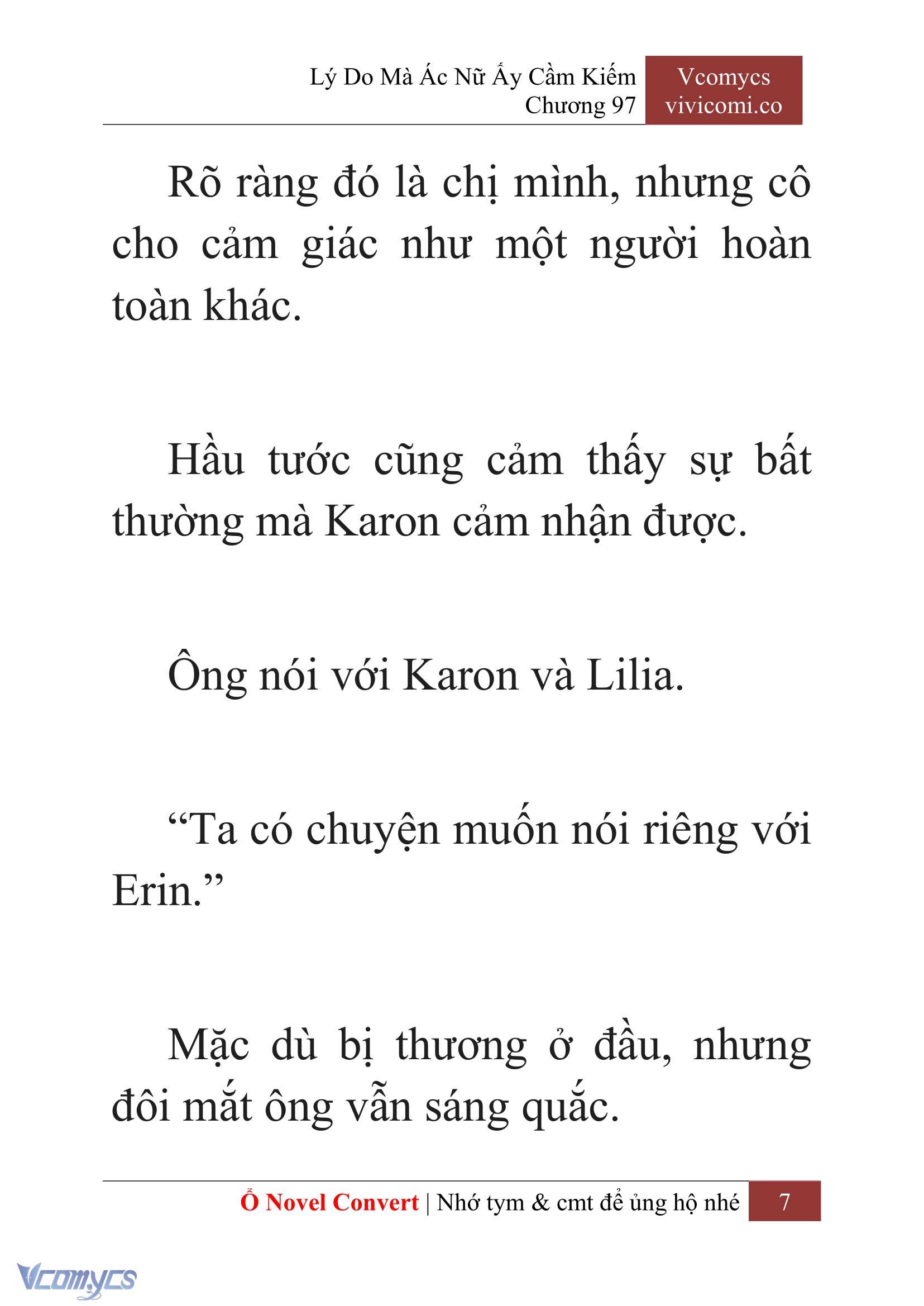 [Novel] Lý Do Mà Ác Nữ Ấy Cầm Kiếm Chap 97 - Next Chap 98
