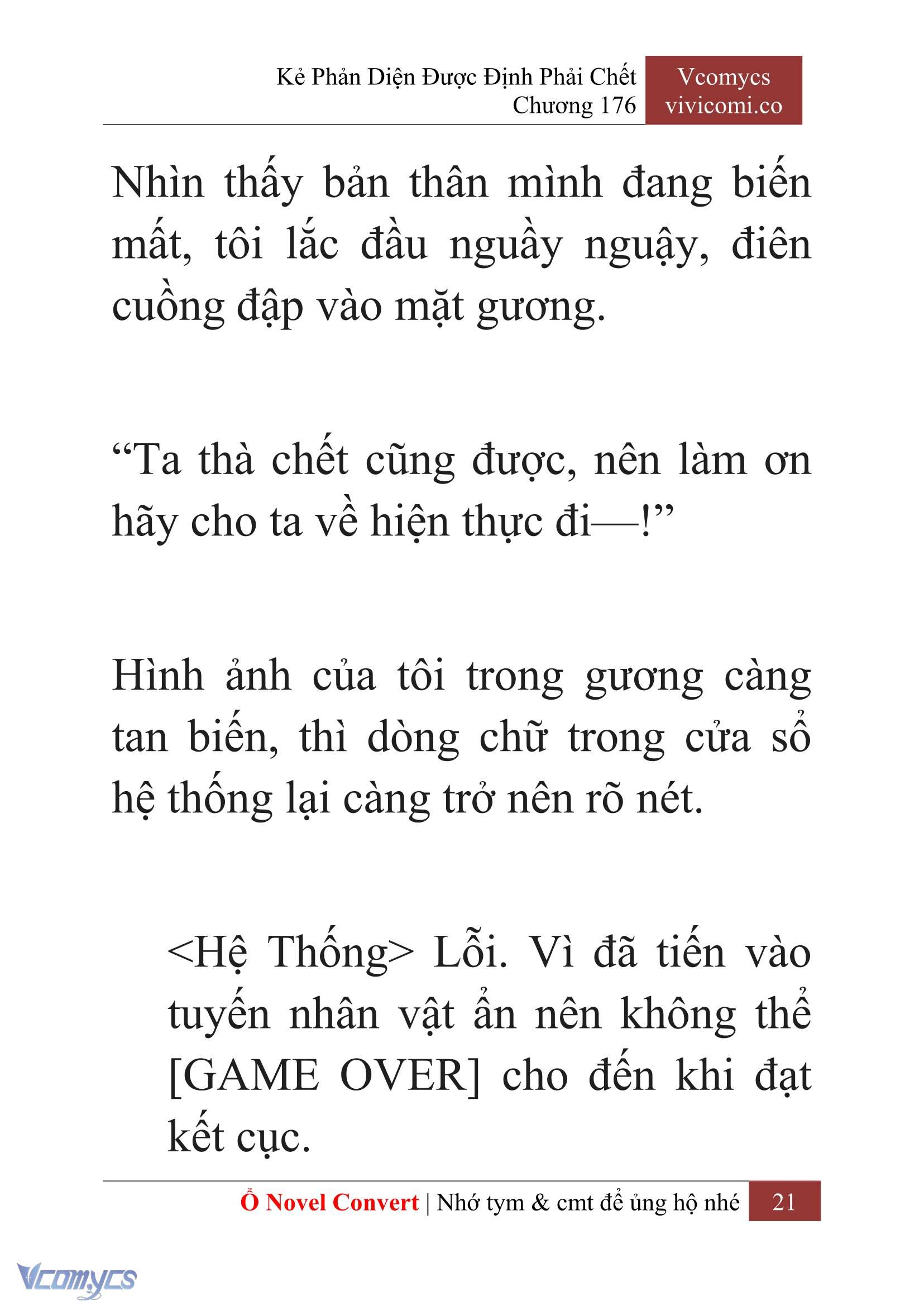 [Novel] Kẻ Phản Diện Được Định Phải Chết Chap 176 - Trang 2
