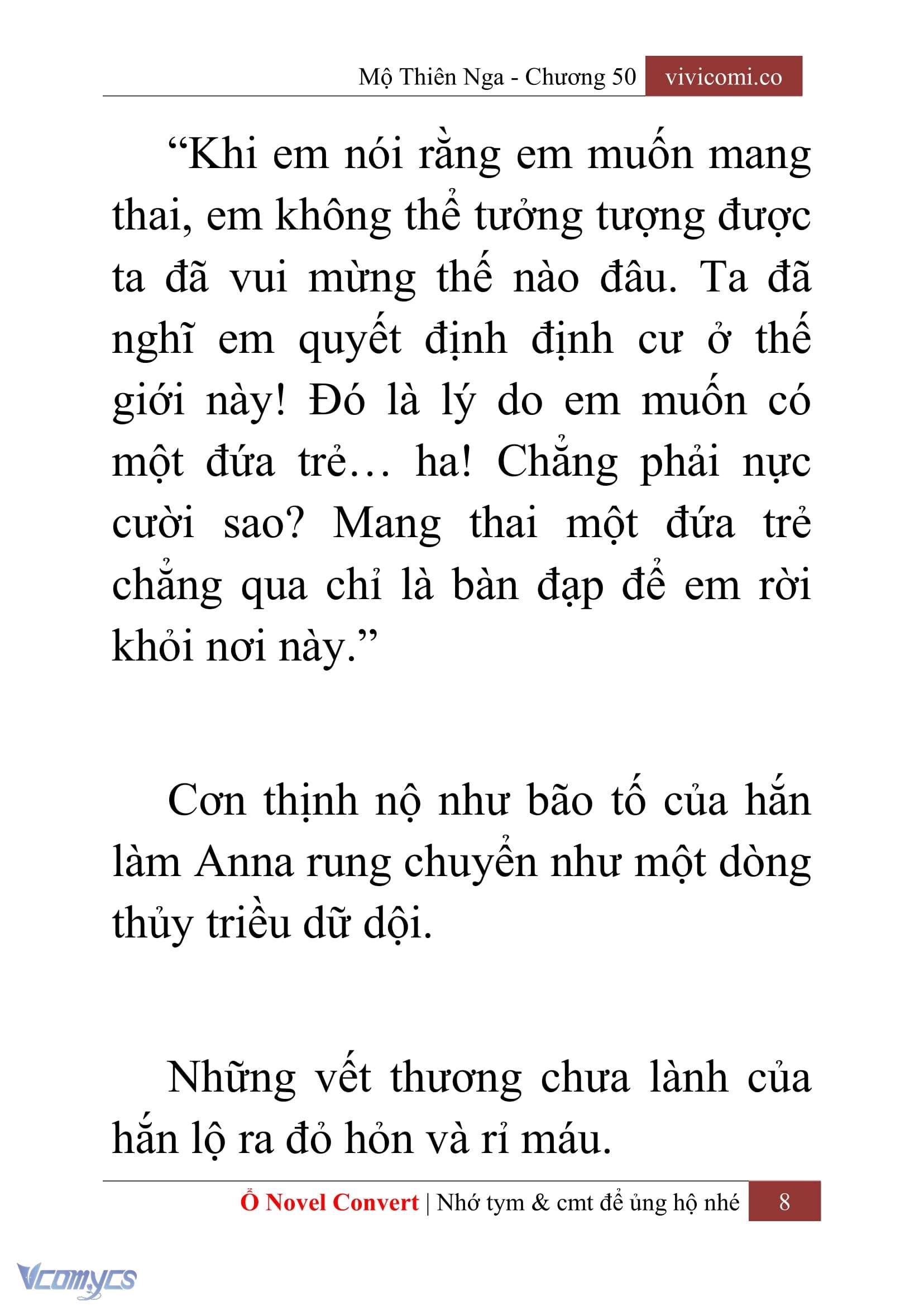 [Novel] Mộ Thiên Nga Chap 50 - Trang 2