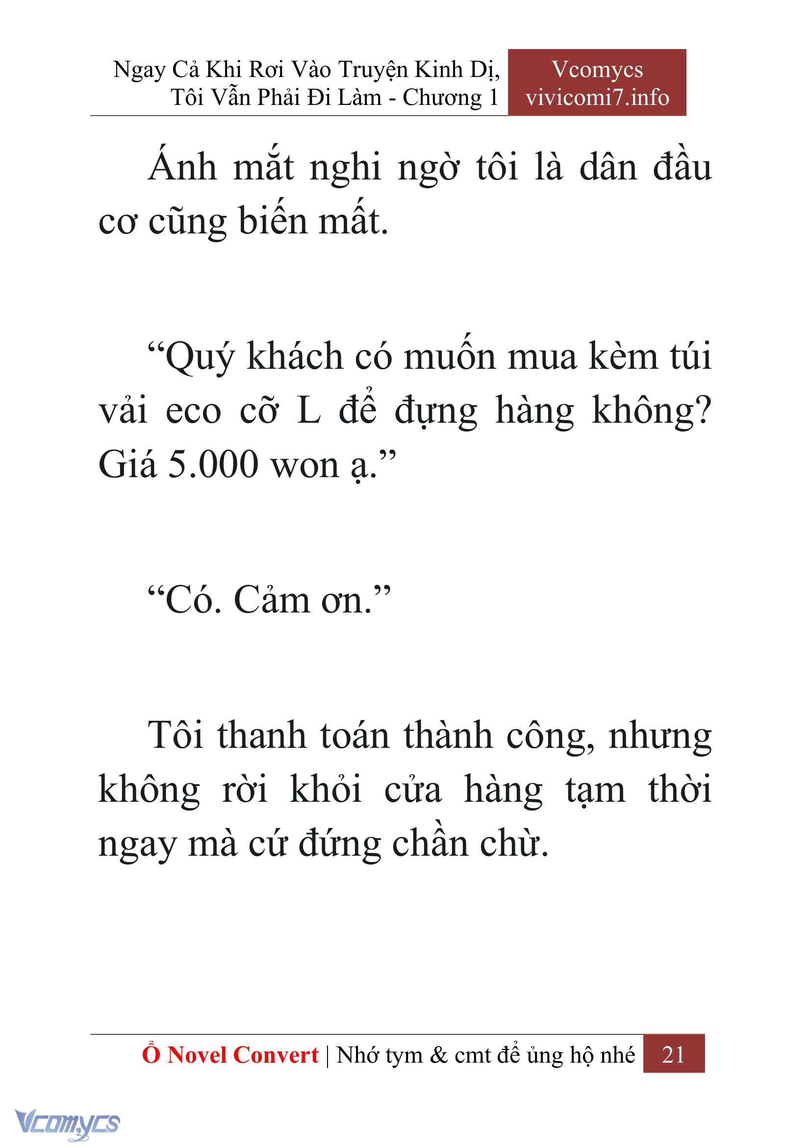 [Novel] Ngay Cả Khi Rơi Vào Truyện Kinh Dị, Tôi Vẫn Phải Đi Làm Chap 1 - Trang 2