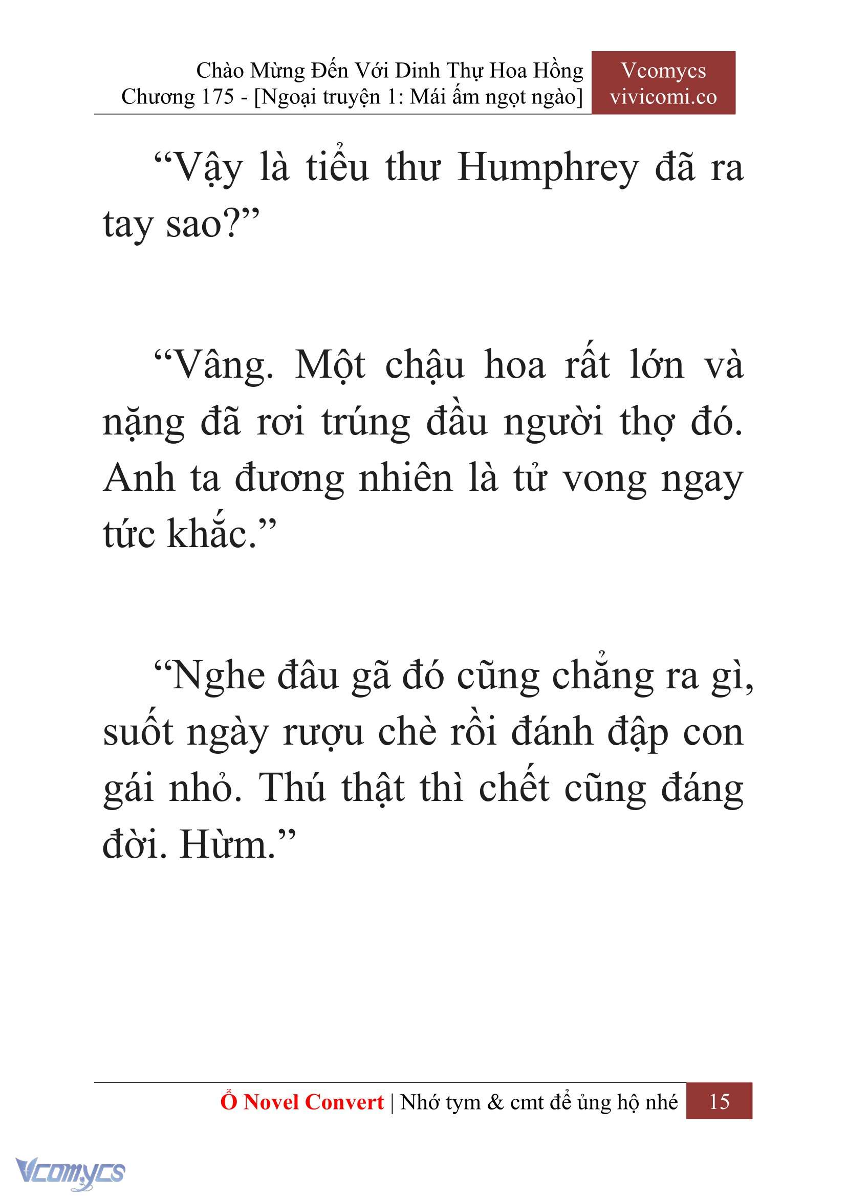 [Novel] Chào Mừng Đến Với Dinh Thự Hoa Hồng Chap 175 - Trang 2