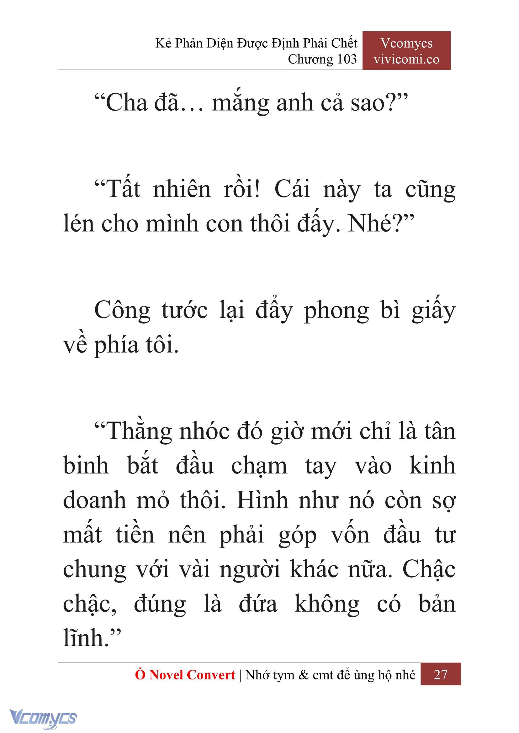 [Novel] Kẻ Phản Diện Được Định Phải Chết Chap 103 - Next Chap 104