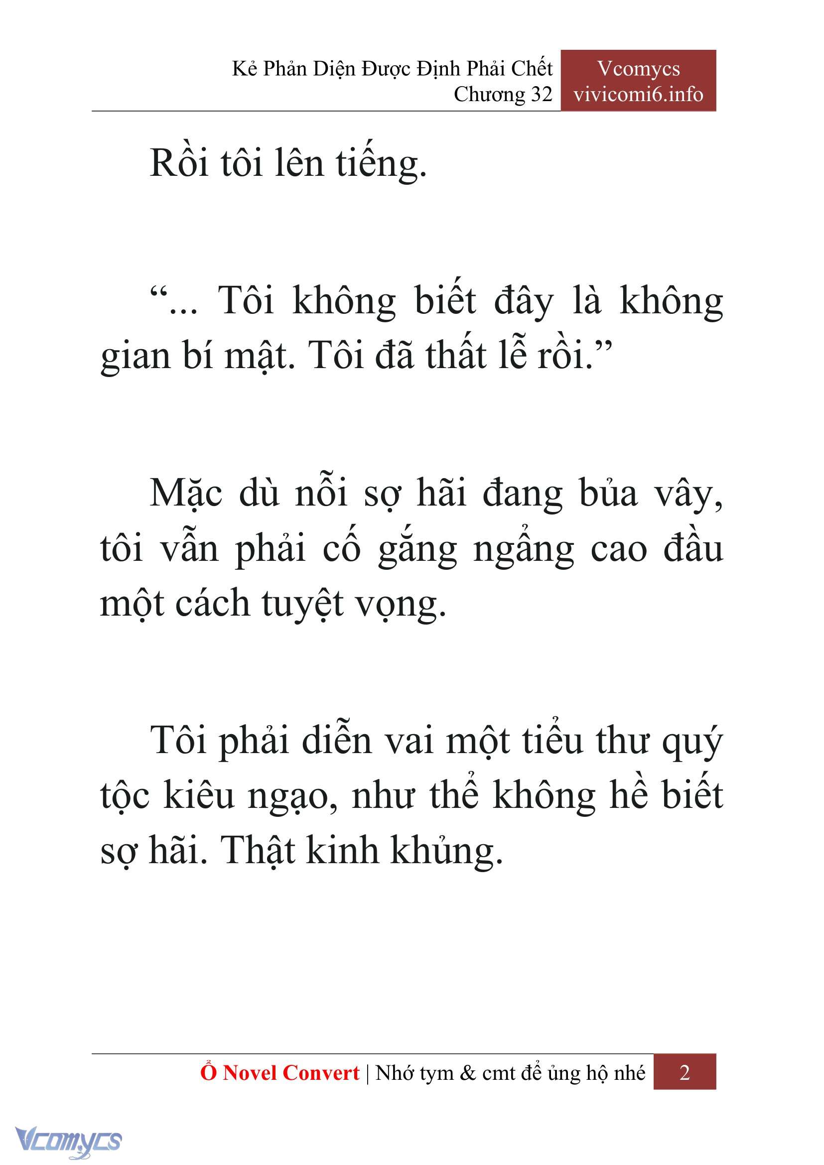 [Novel] Kẻ Phản Diện Được Định Phải Chết Chap 32 - Trang 2