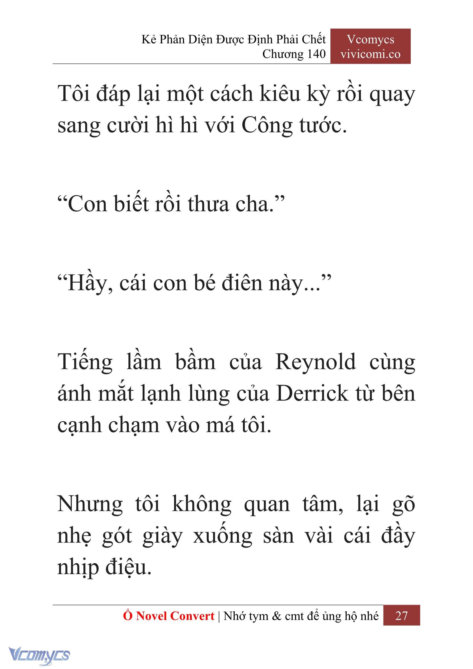 [Novel] Kẻ Phản Diện Được Định Phải Chết Chap 140 - Trang 2