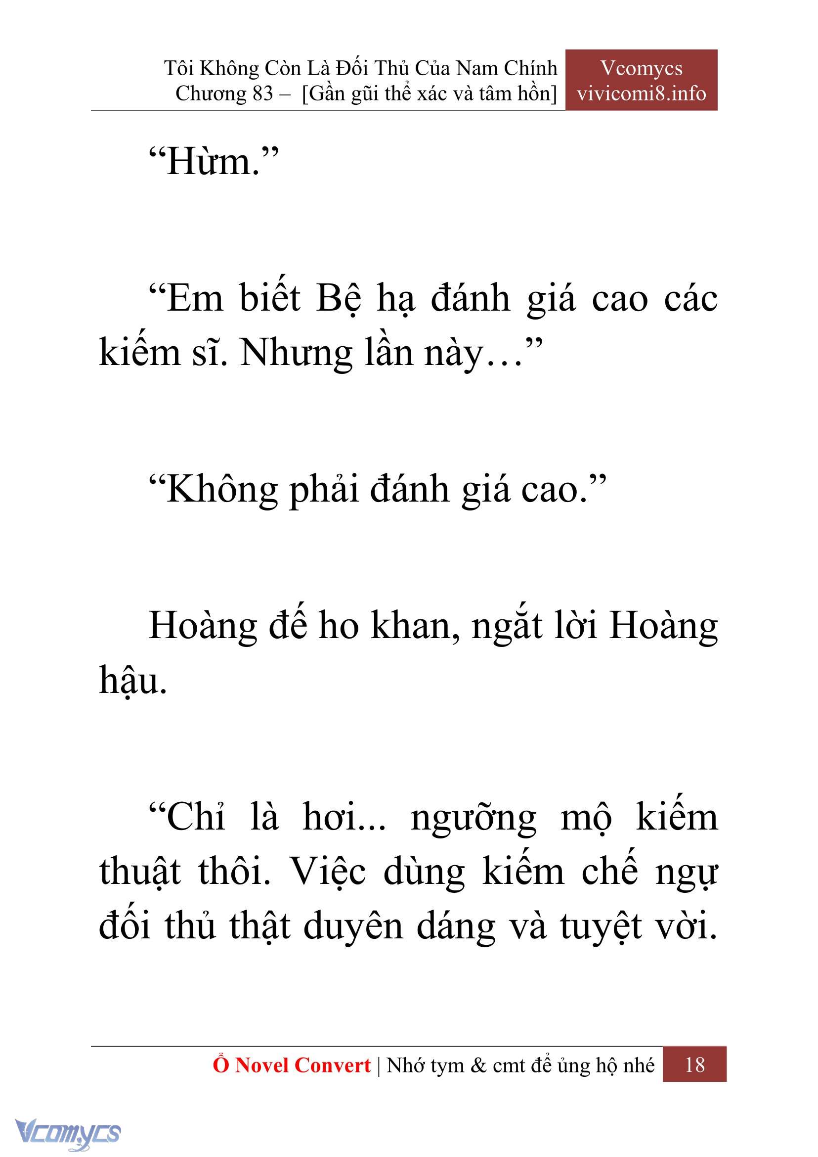 [Novel] Tôi Không Còn Là Đối Thủ Của Nam Chính Chap 83 - Trang 2