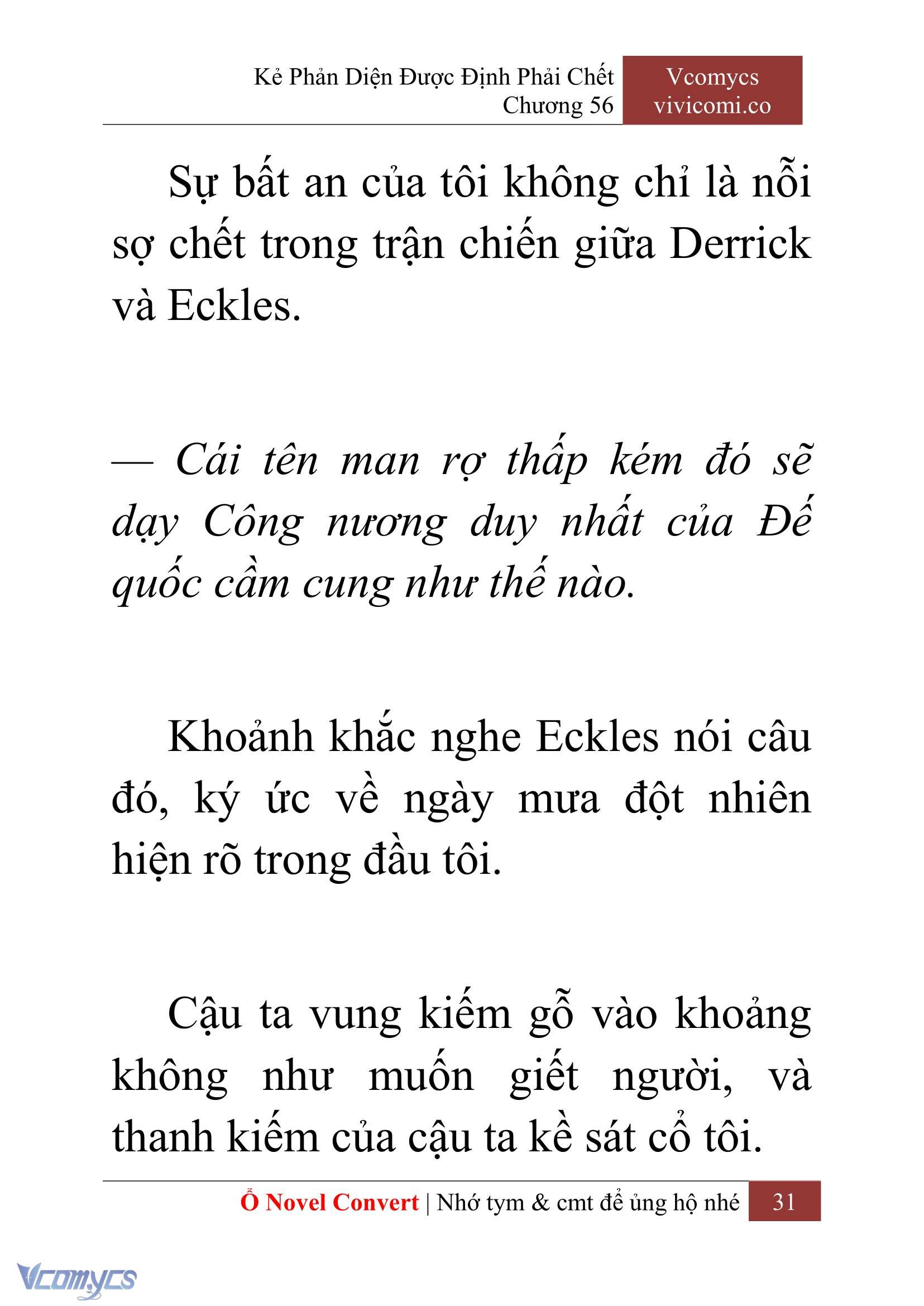 [Novel] Kẻ Phản Diện Được Định Phải Chết Chap 56 - Next Chap 57