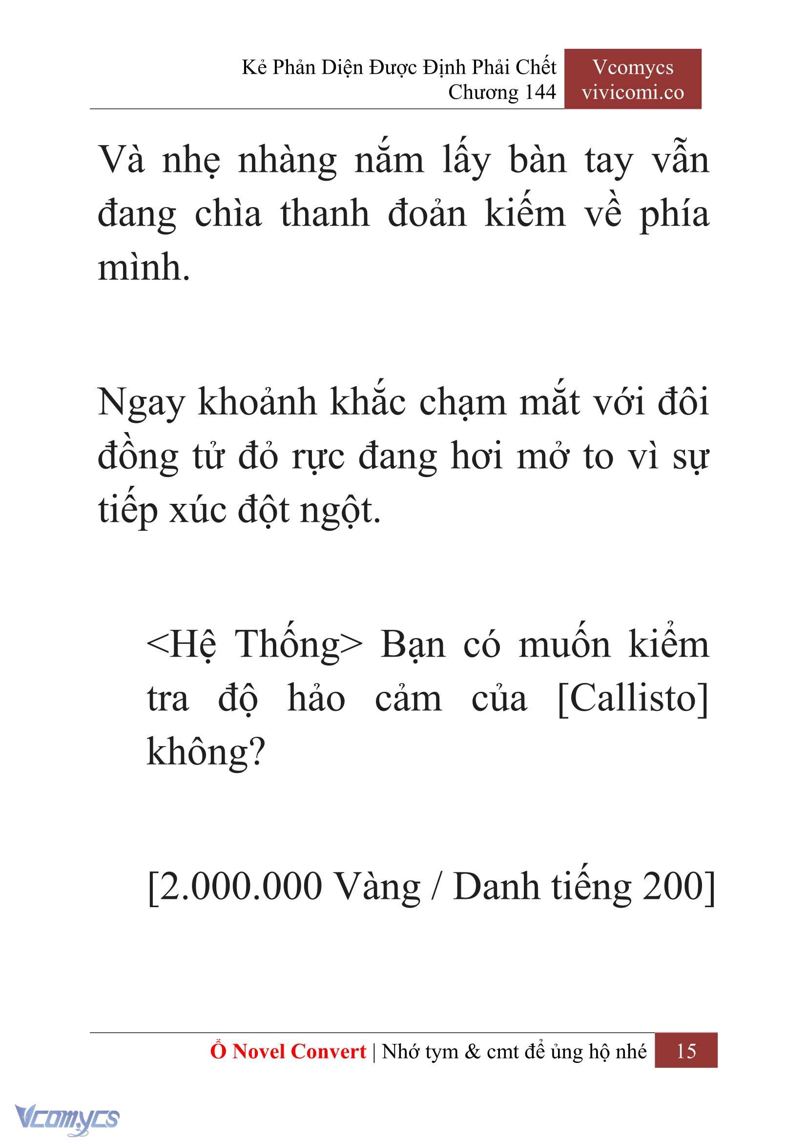 [Novel] Kẻ Phản Diện Được Định Phải Chết Chap 144 - Trang 2