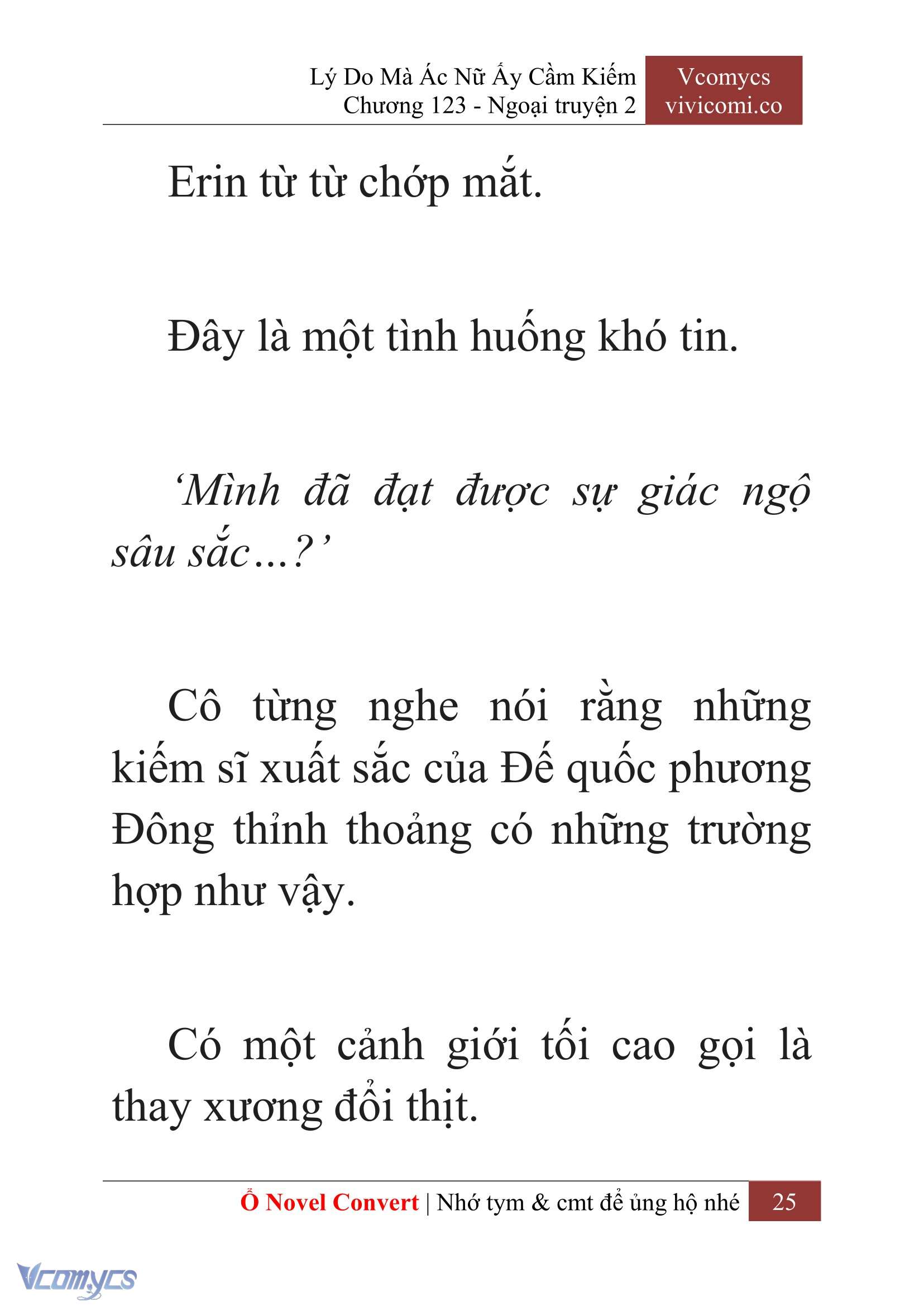 [Novel] Lý Do Mà Ác Nữ Ấy Cầm Kiếm Chap 123 - Trang 2