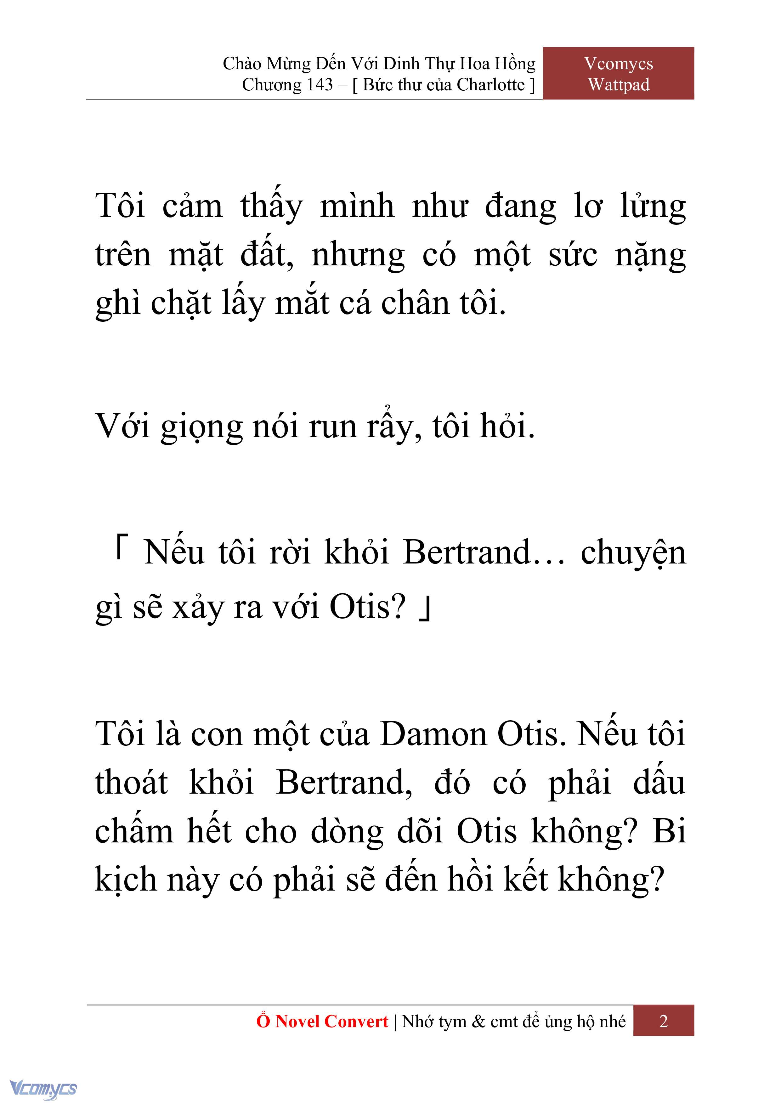 [Novel] Chào Mừng Đến Với Dinh Thự Hoa Hồng Chap 143 - Trang 2