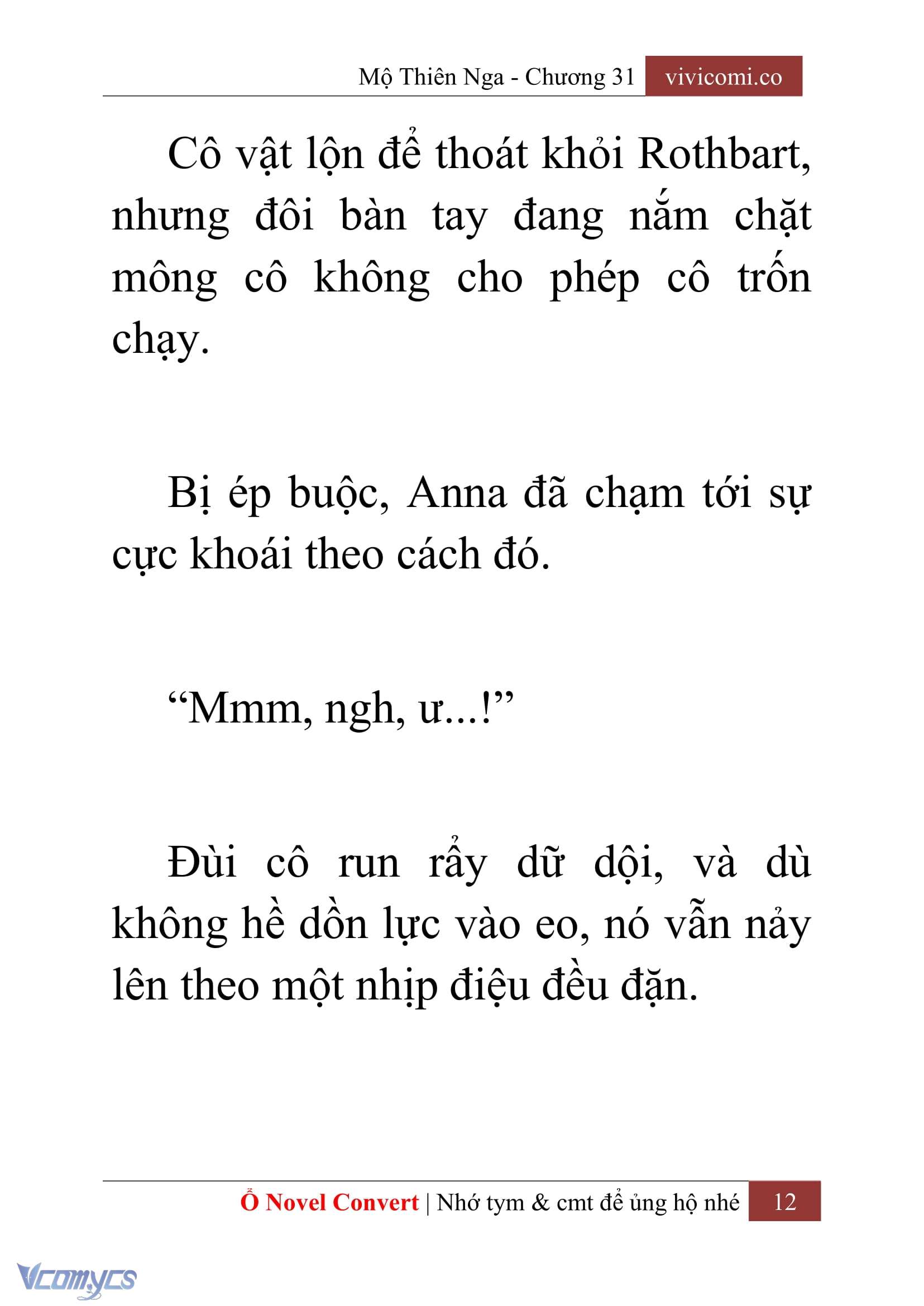 [Novel] Mộ Thiên Nga Chap 31 - Trang 2