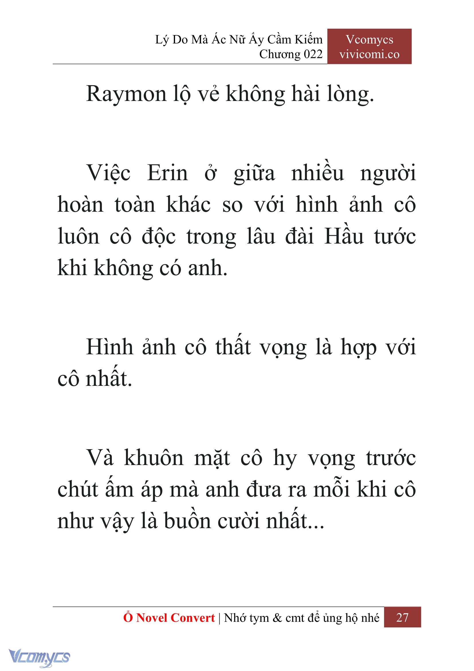 [Novel] Lý Do Mà Ác Nữ Ấy Cầm Kiếm Chap 22 - Next Chap 23